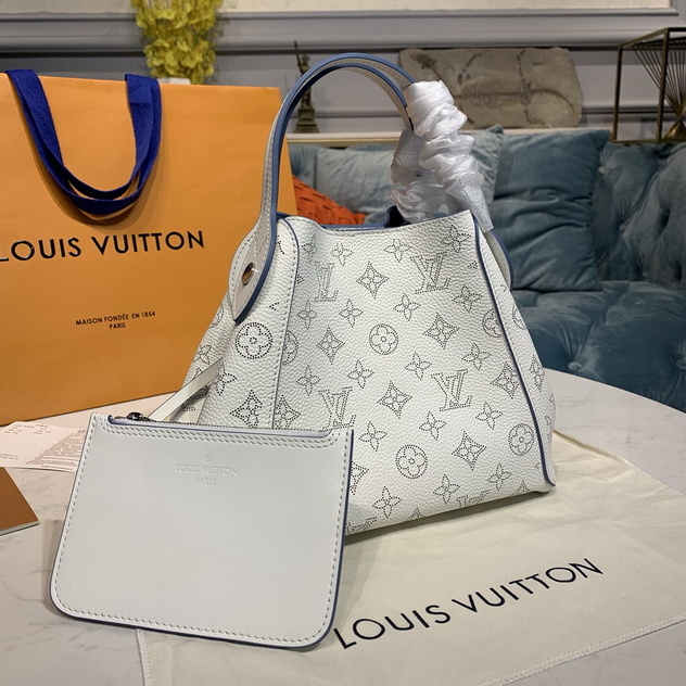 L0vis Vvtt0n Hina PM Mahina Leather Cream/Blue