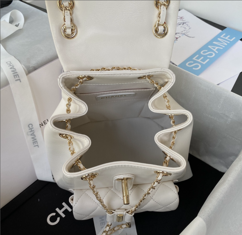 Ch**el Backpack Lambskin AS2908 
