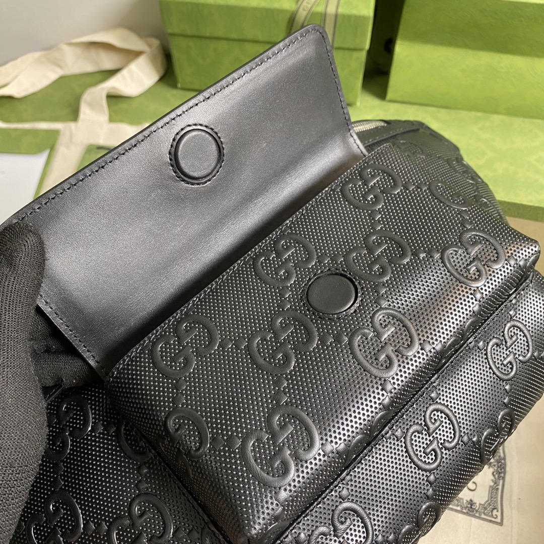Gvc*1 GG Embossed Belt Bag Black