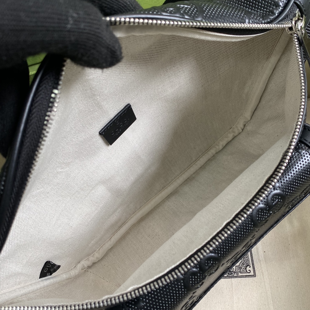 Gvc*1 GG Embossed Belt Bag Black