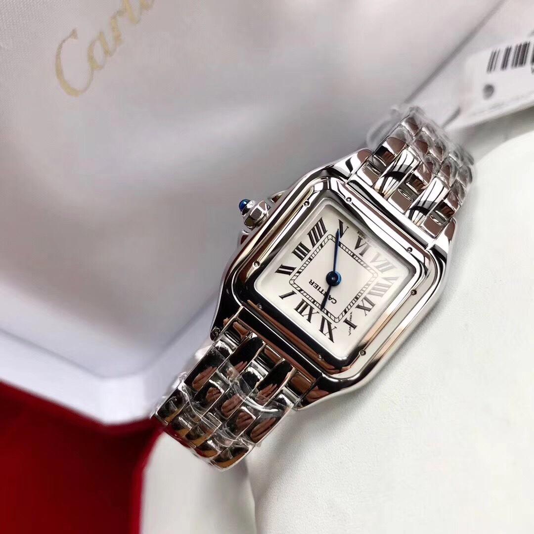 Ca*t1er Watch Silver 