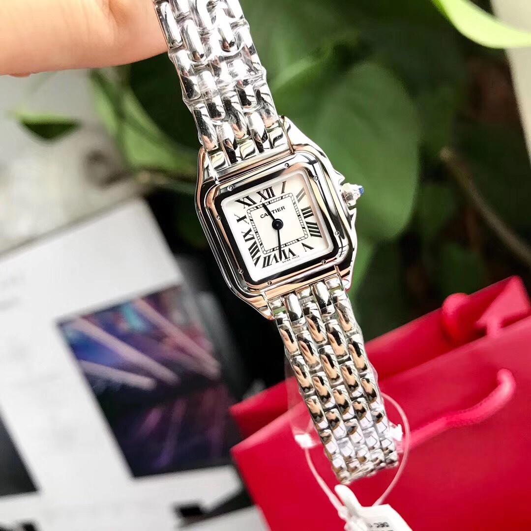 Ca*t1er Watch Silver 