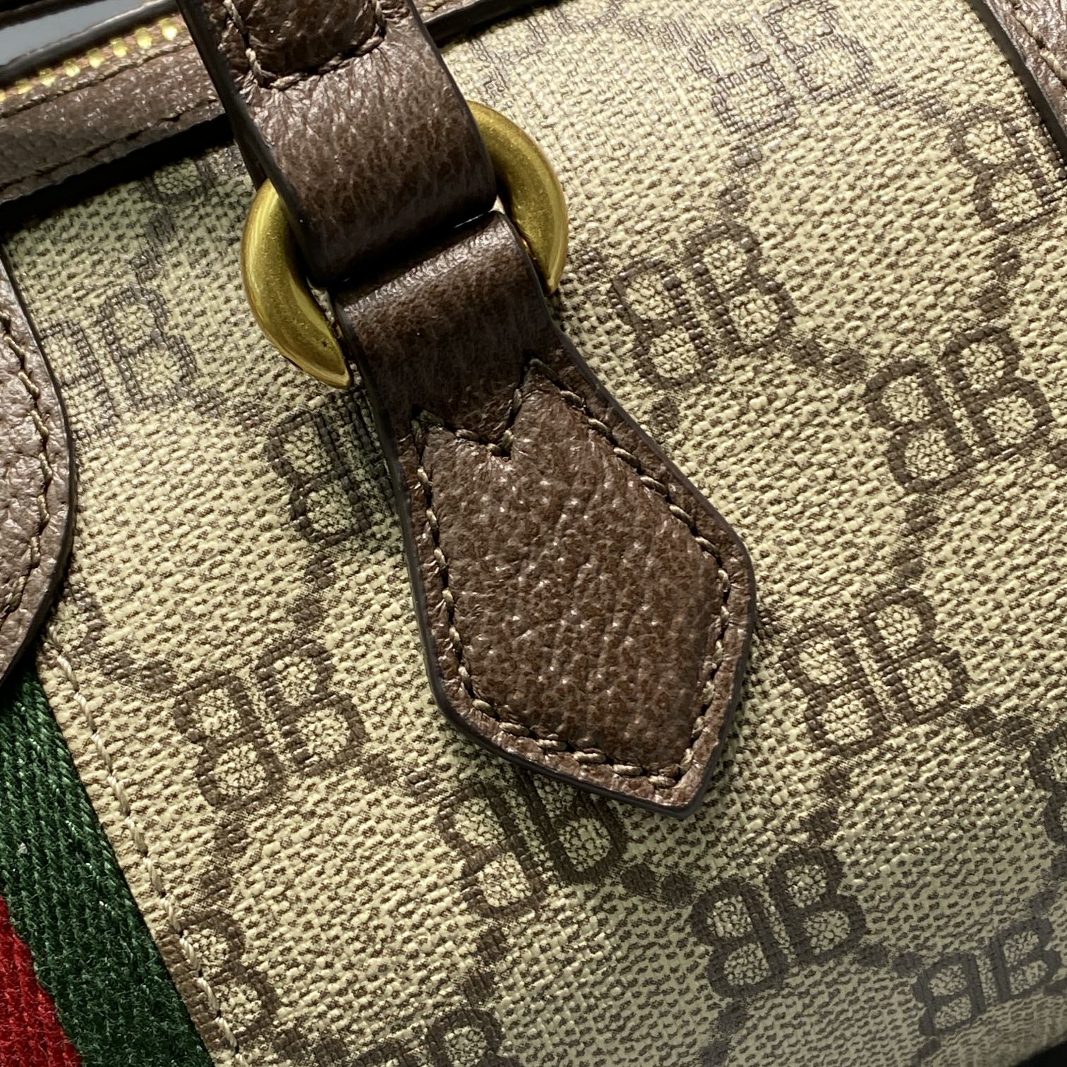 Balenciag & Gvc*1 Canvas and Leather Bag 2295