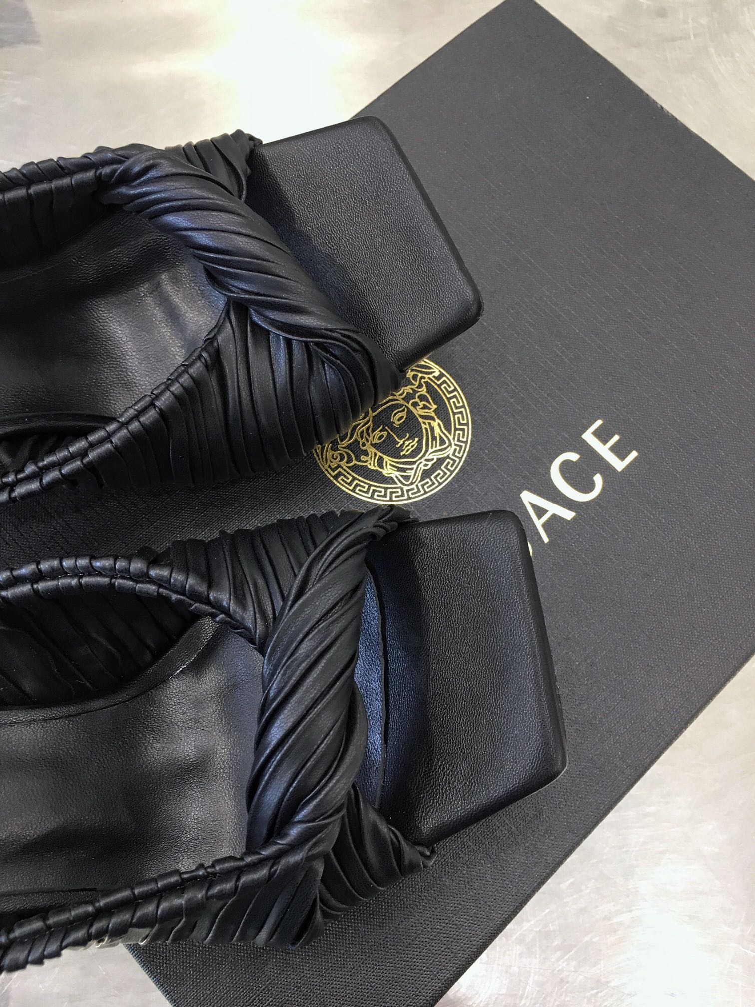 Versace Heels Black 
