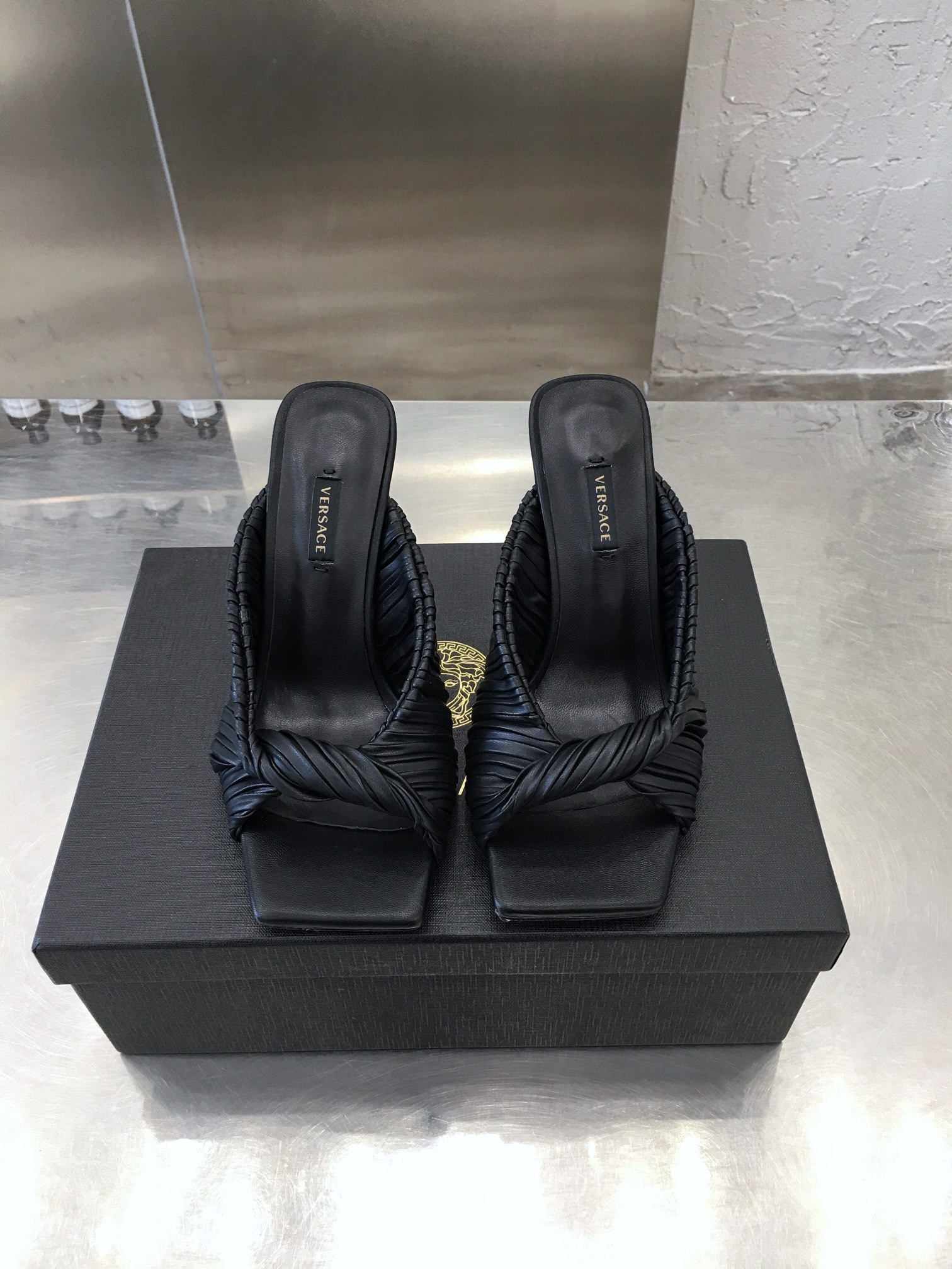 Versace Heels Black 