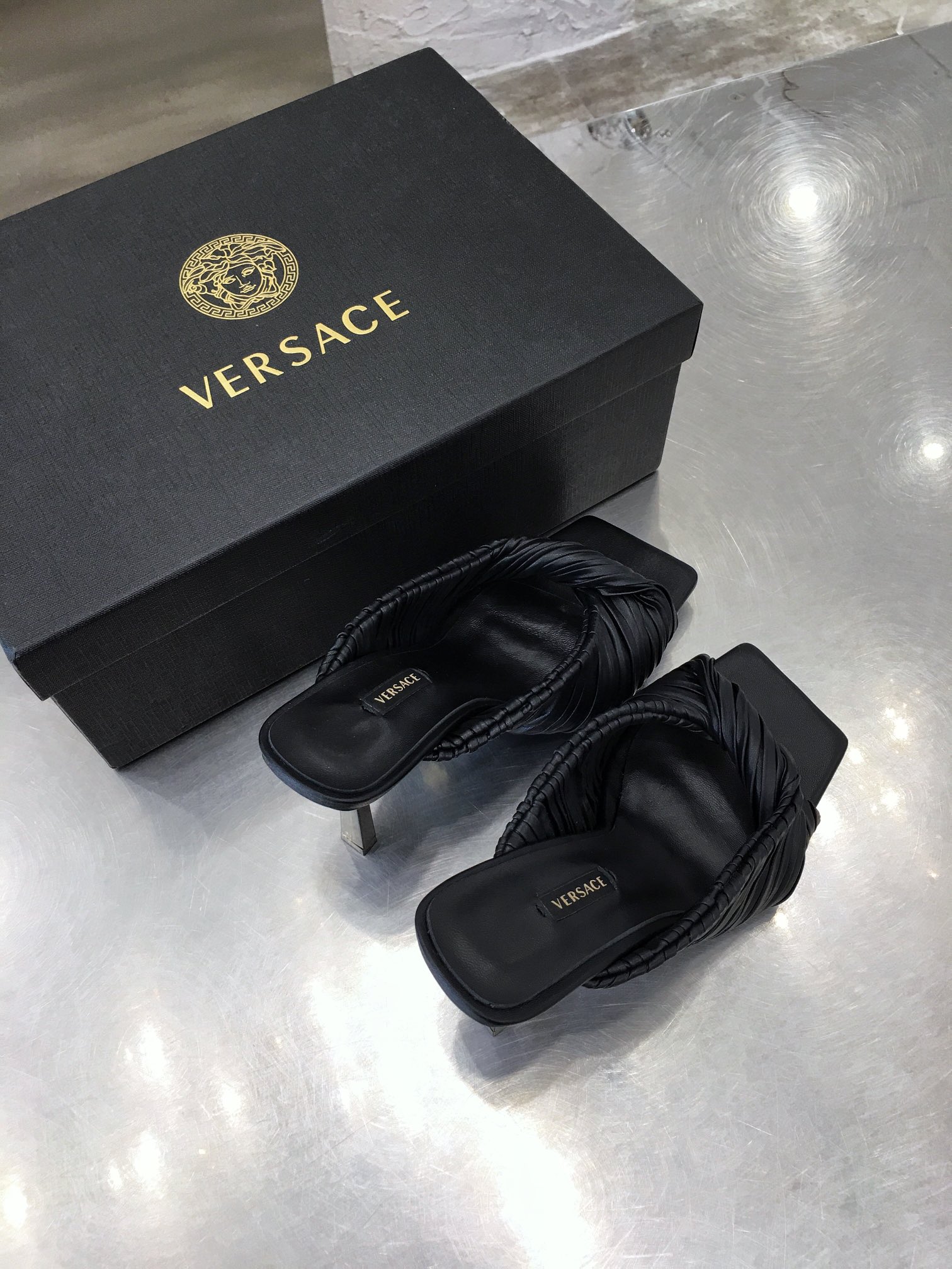 Versace Heels Black 