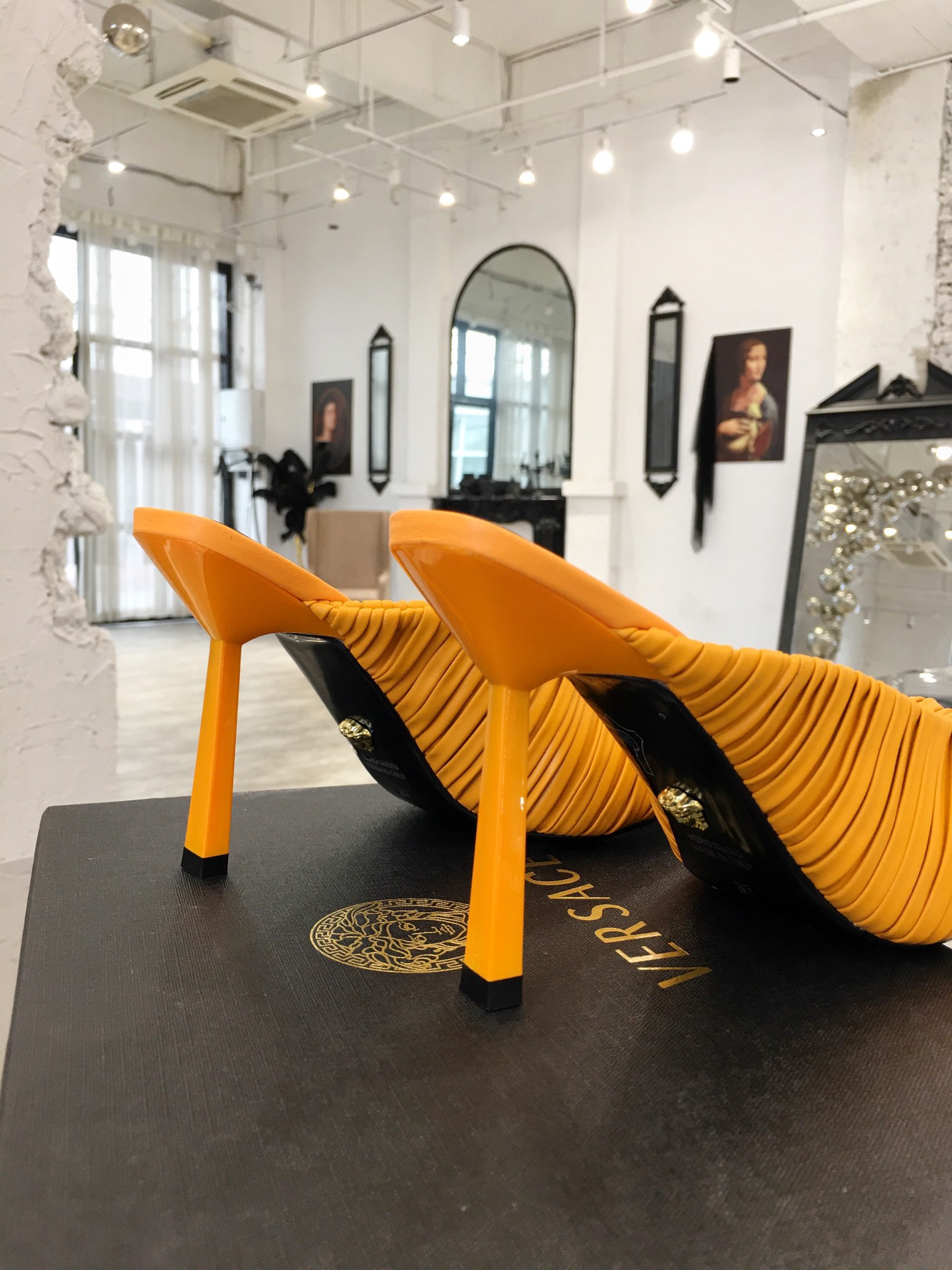 Versace Heels Orange