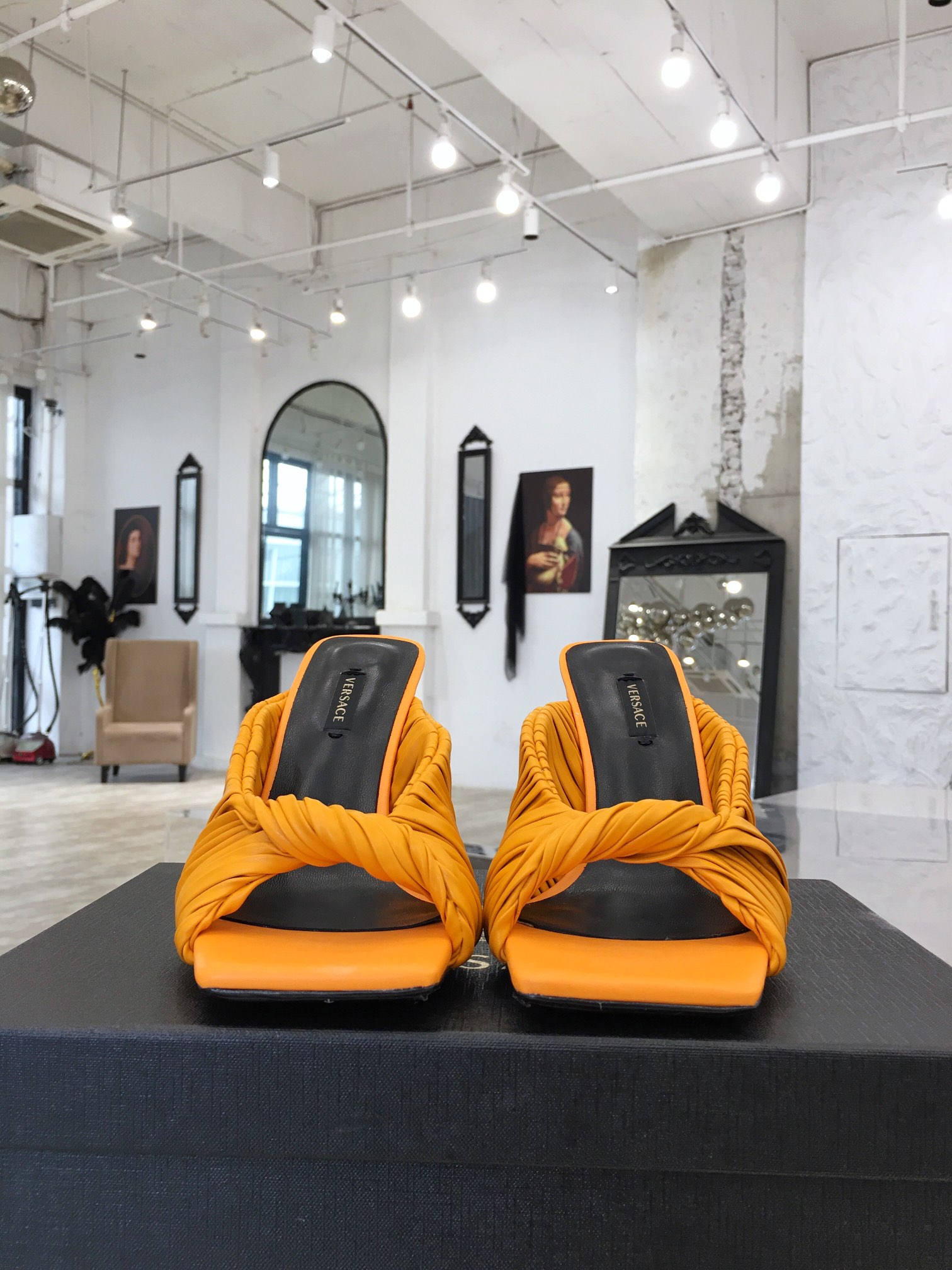 Versace Heels Orange