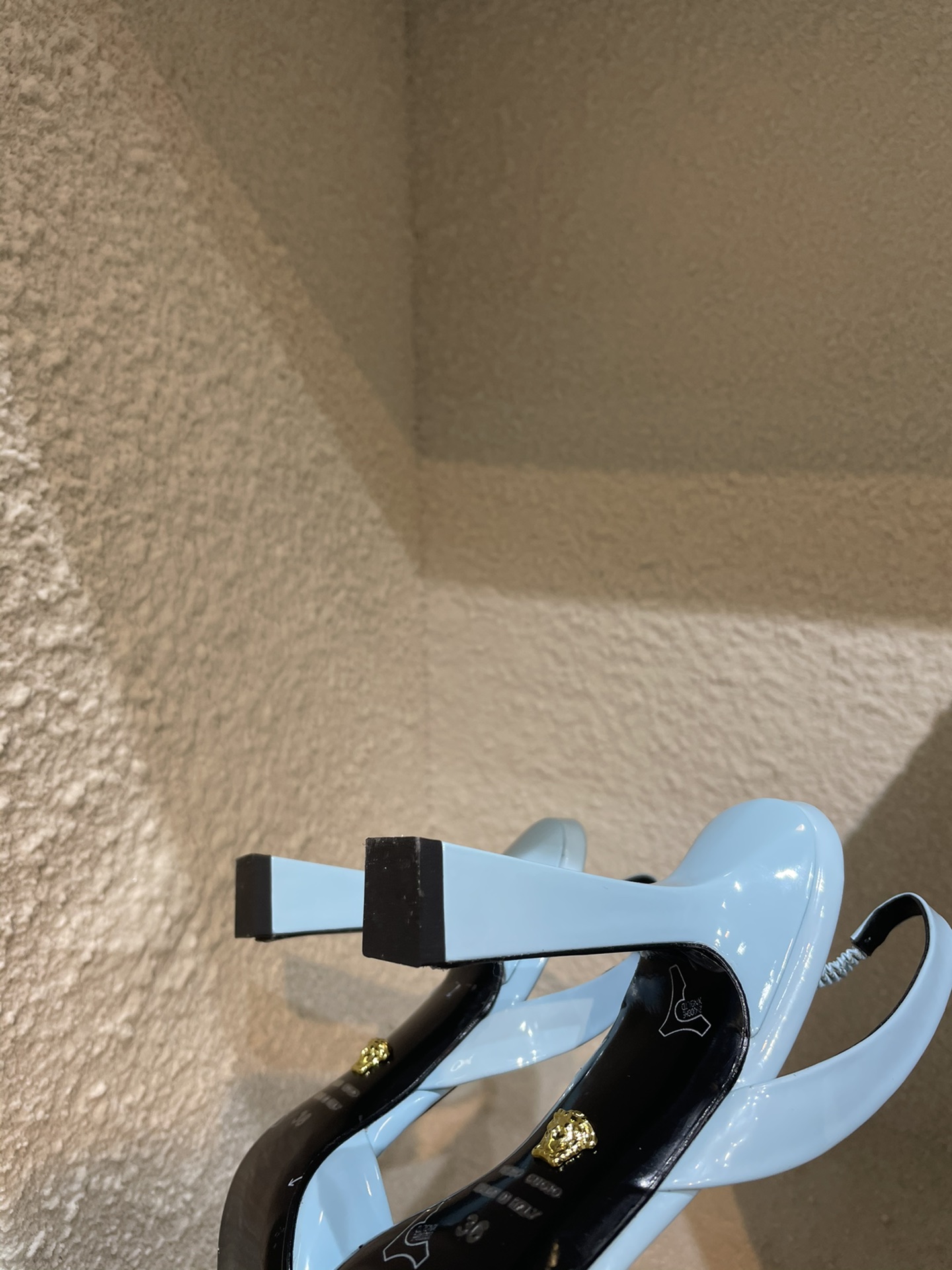 Versace Heels Light Blue 