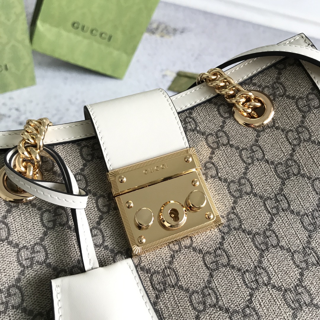 Gvc*1 Padlock Small Berry Tote Bag 498156