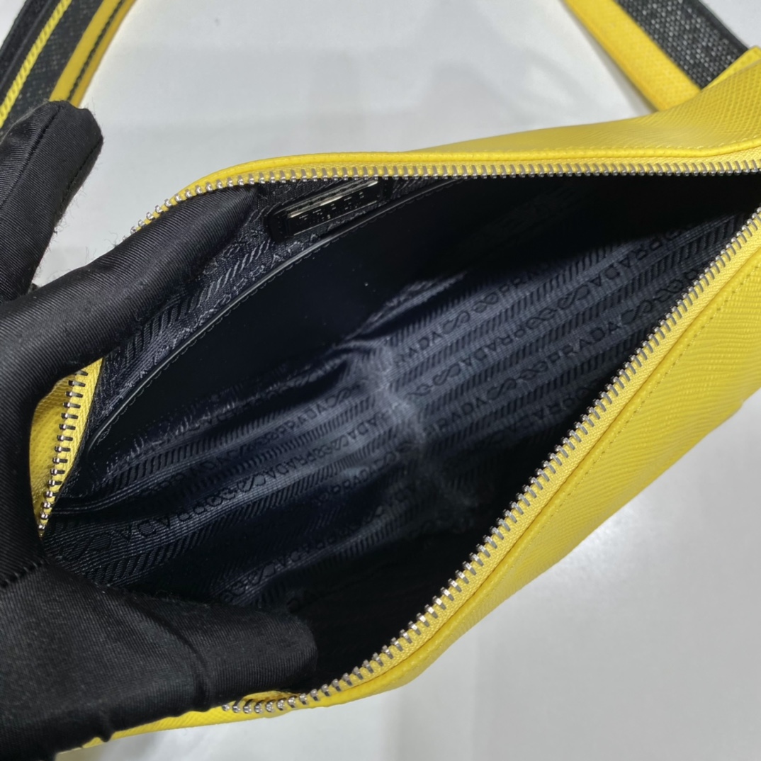 Pra*a Triangle Crossbody Bag 2VH155 Yellow