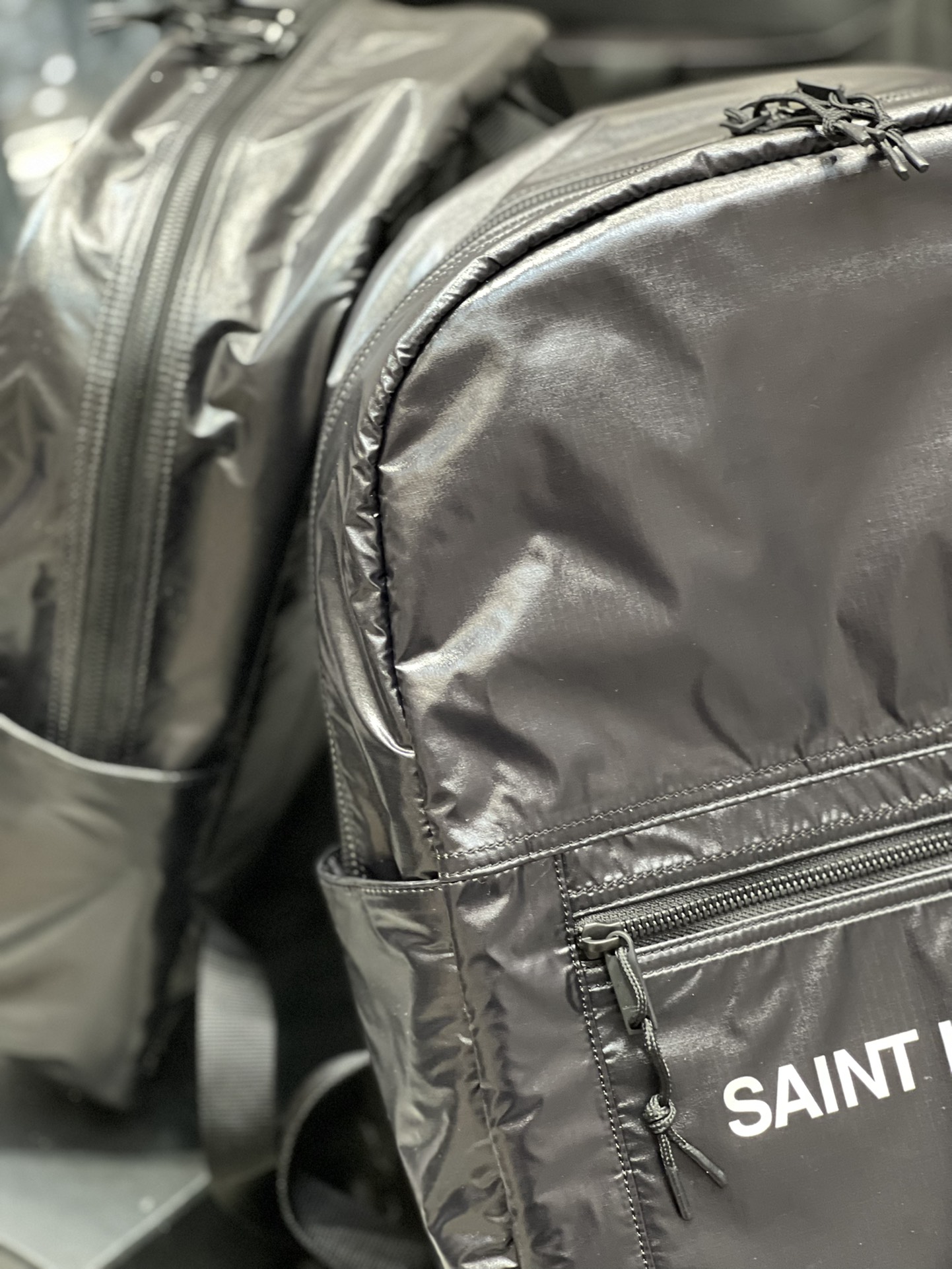 Y51 Nylon Backpack Bag Black