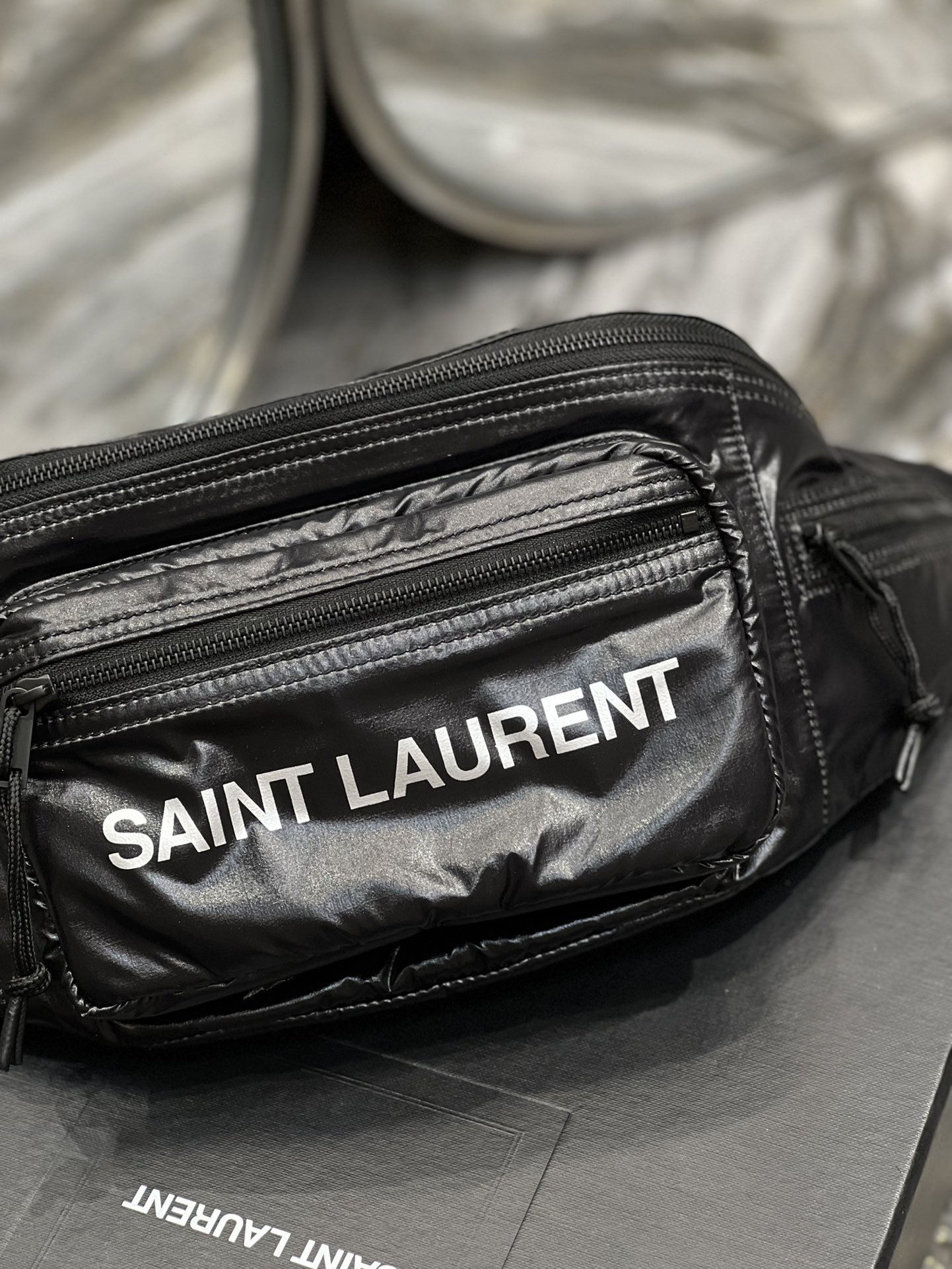 Y51 Nylon Waist Bag Black