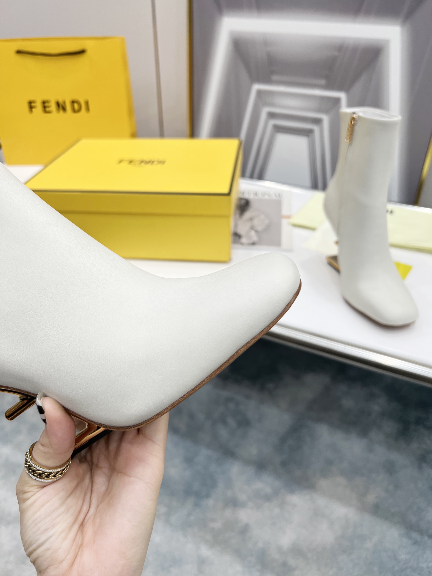 F**di Boots White