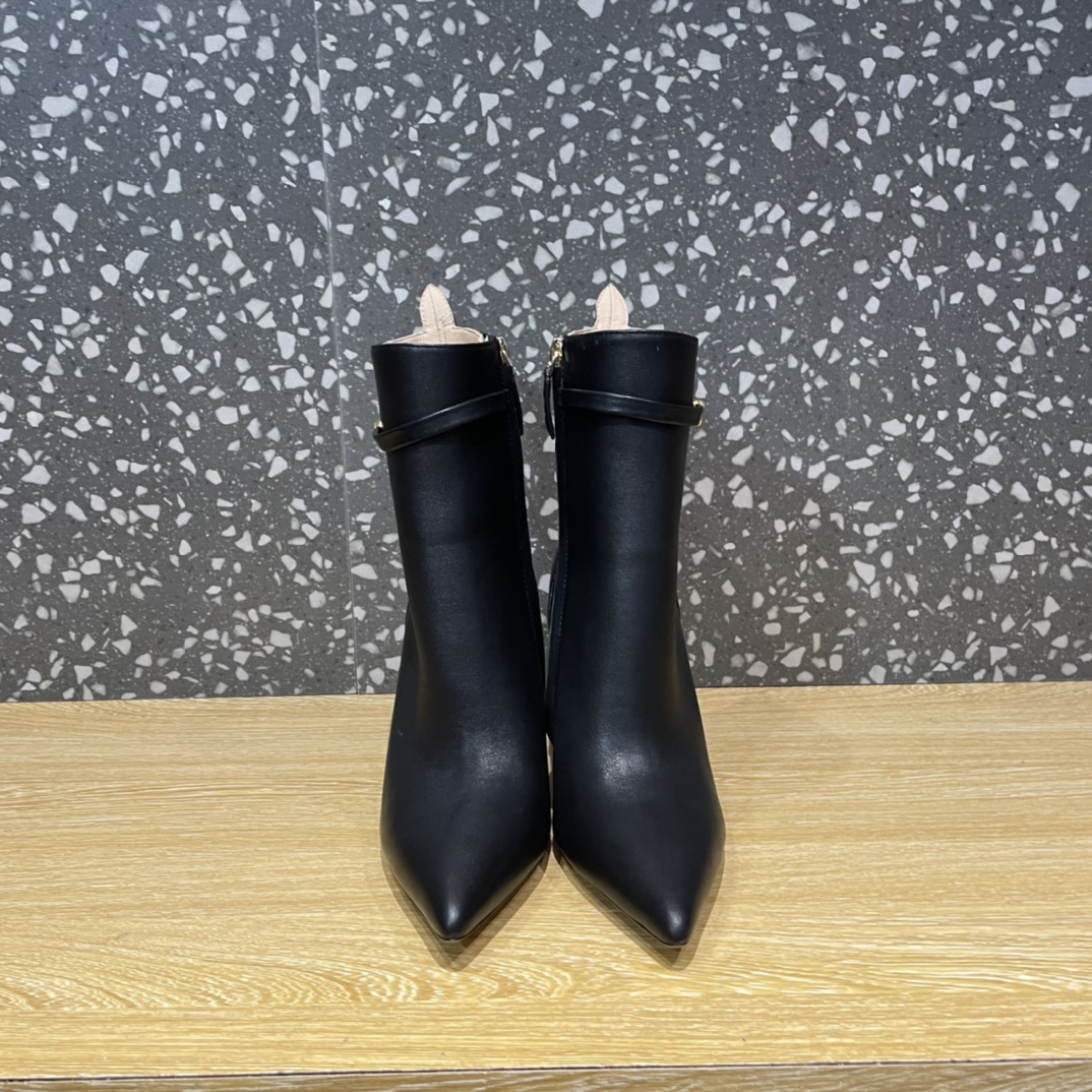 Va1e*ntin0 Boots Heels 10CM Black