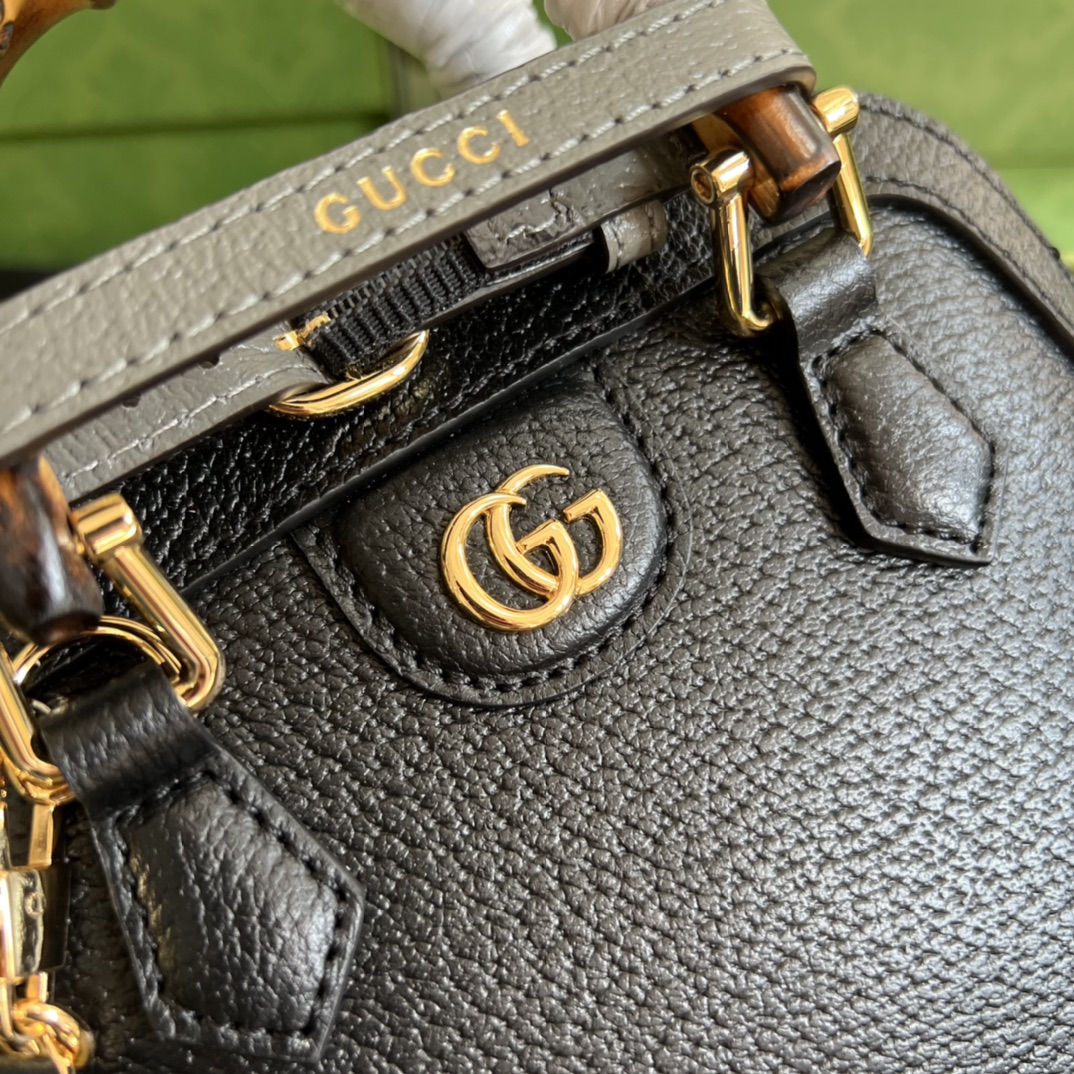 Gvc*1 Diana Bamboo Mini HandBag Black