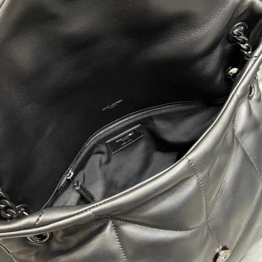 Y51 Puffer Handbag 35cm Black