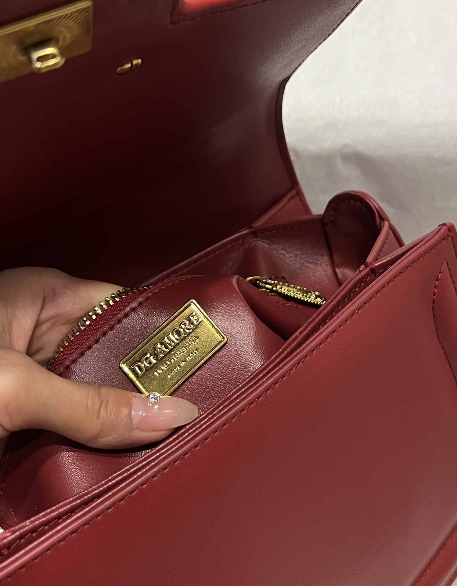 Dolce & Gabbana Red Handle Bag