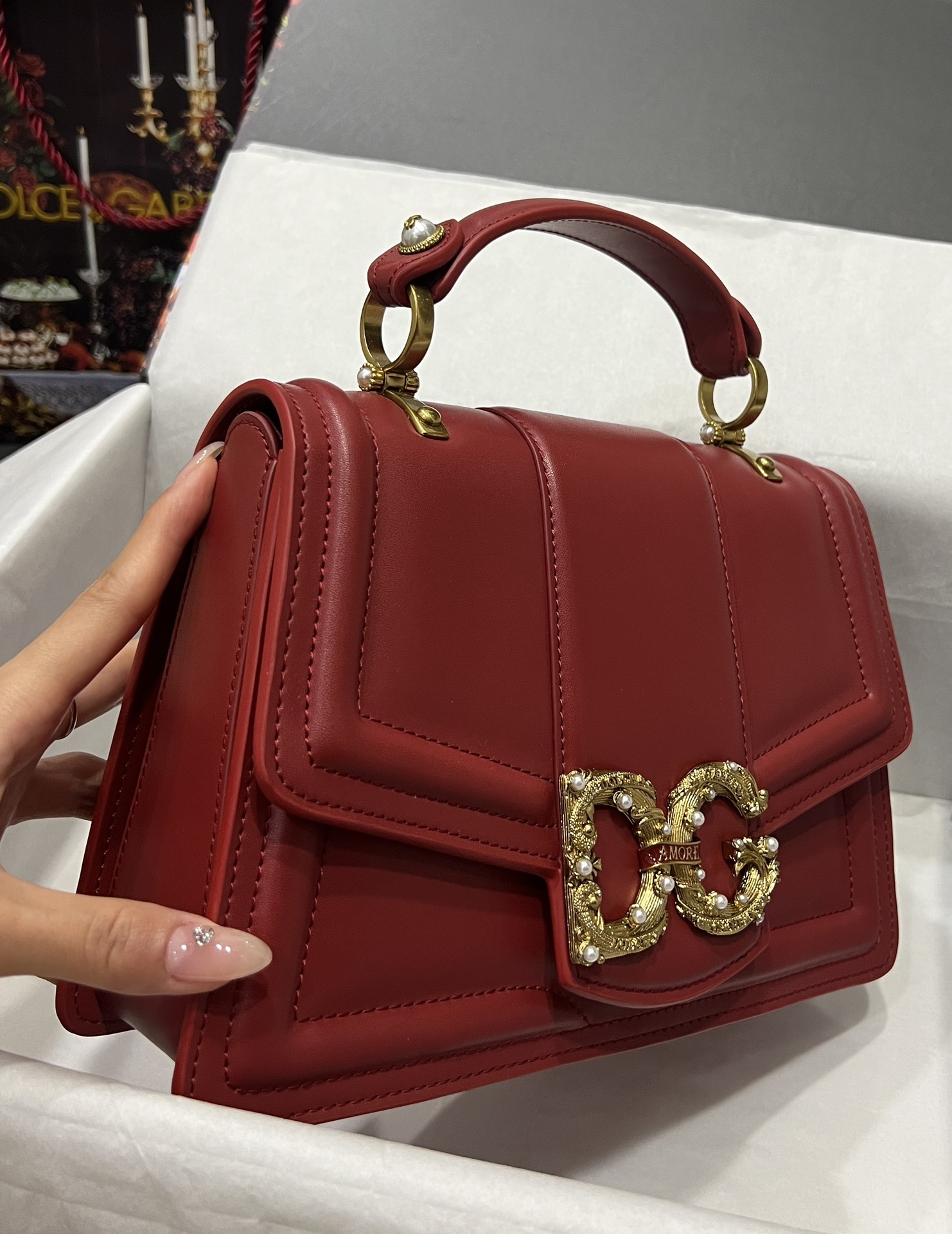 Dolce & Gabbana Red Handle Bag