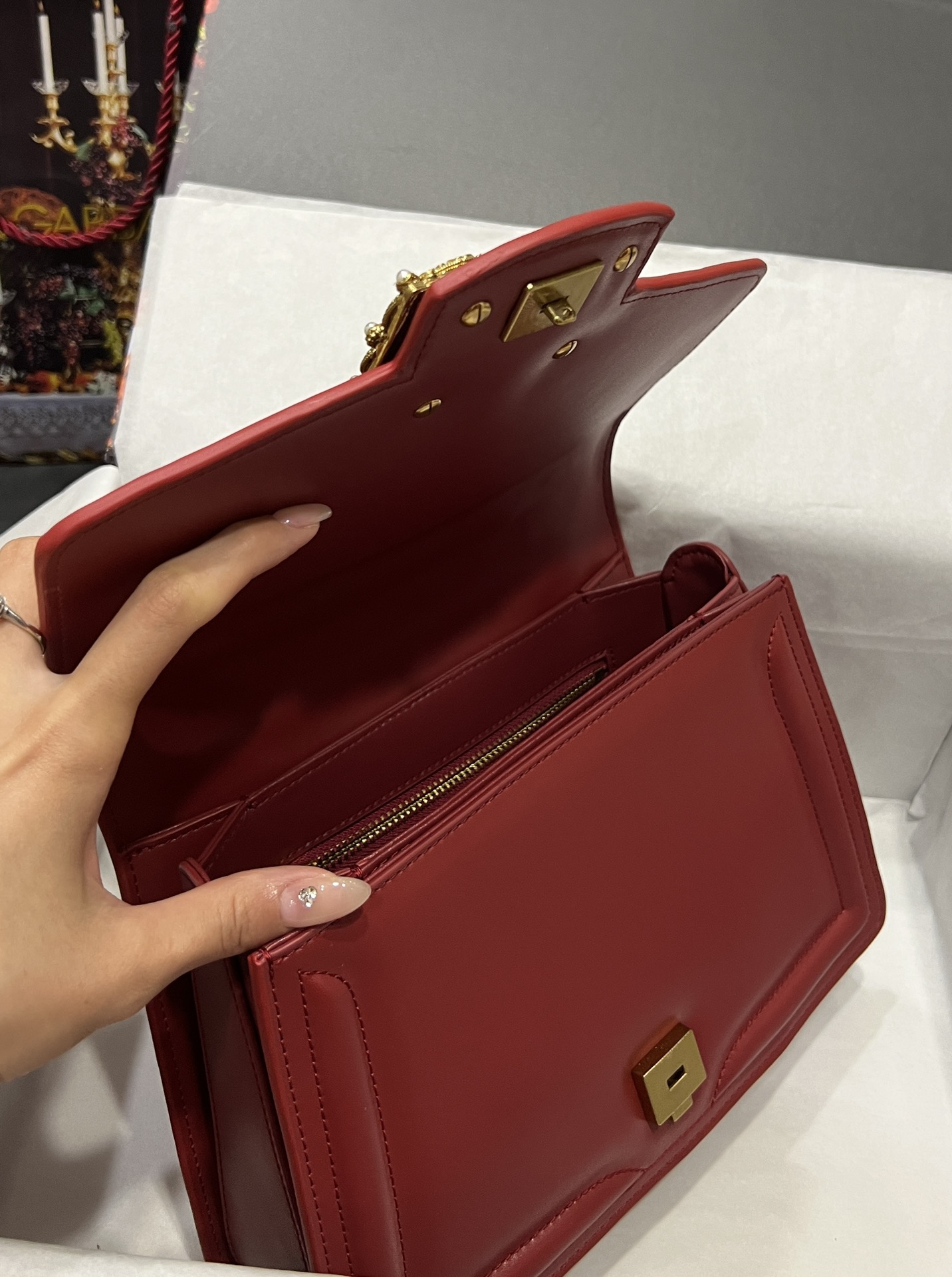 Dolce & Gabbana Red Handle Bag