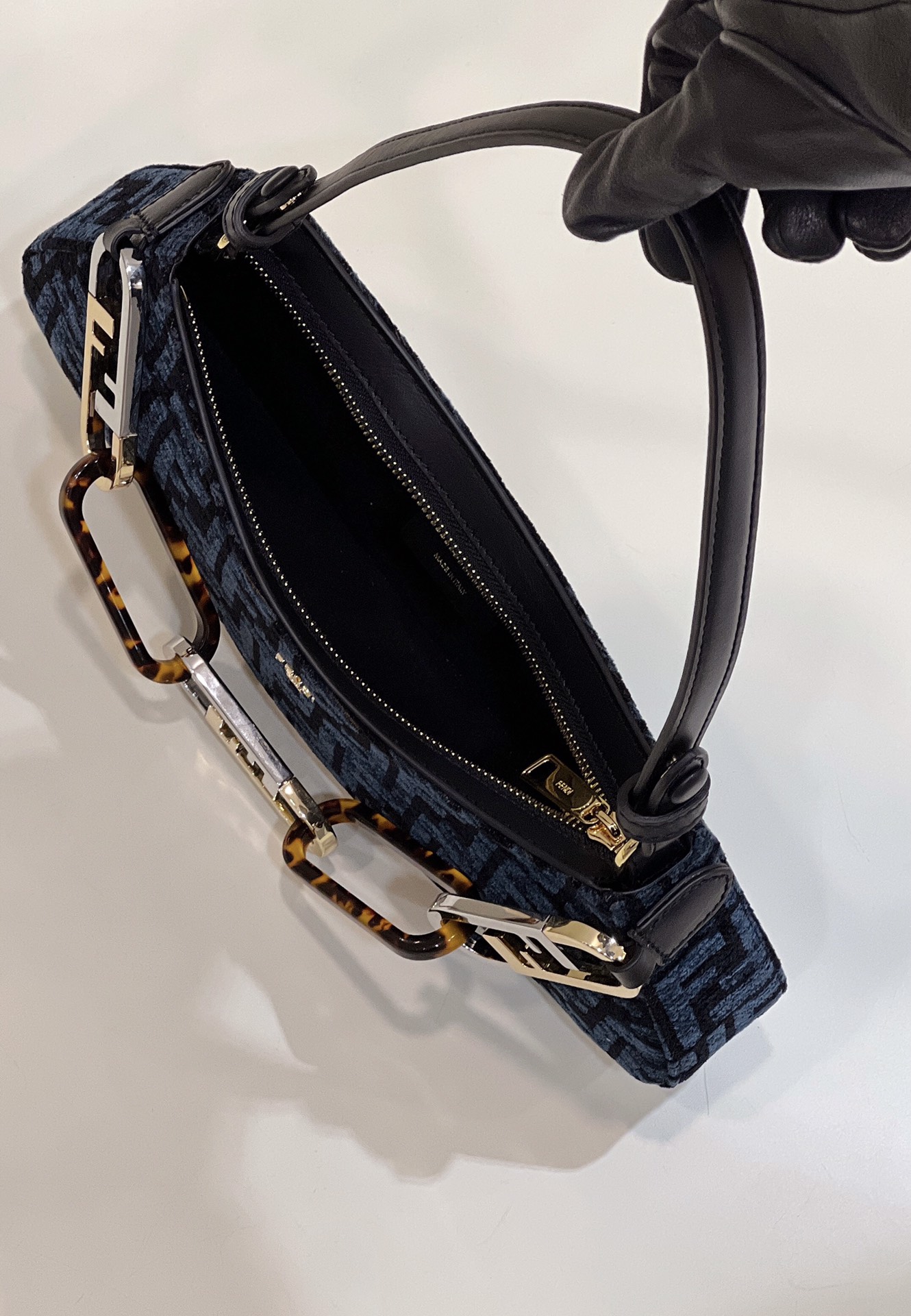 F**di O’Lock Bag 32CM Blue