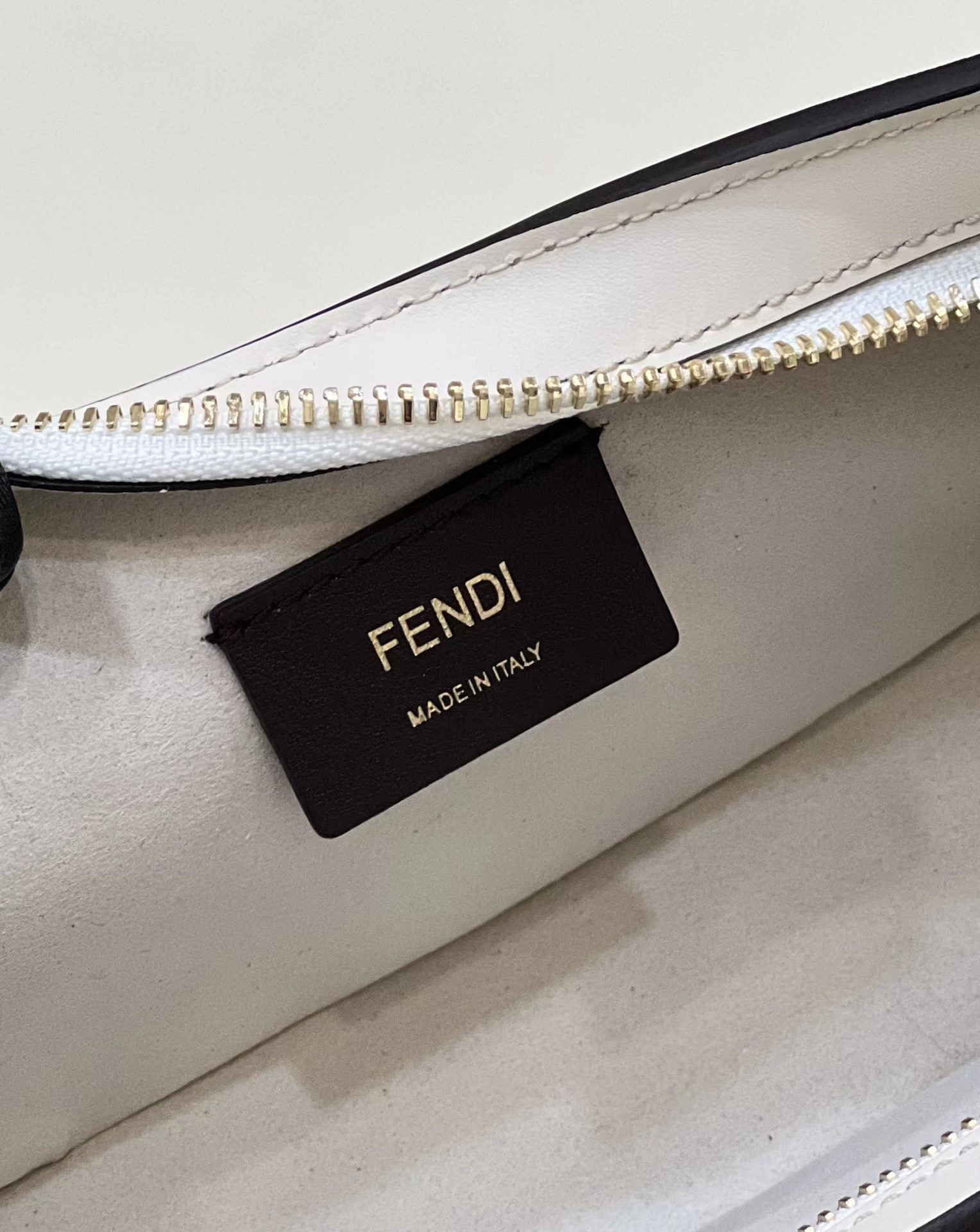 F**di O-Lock Clutch Bags White