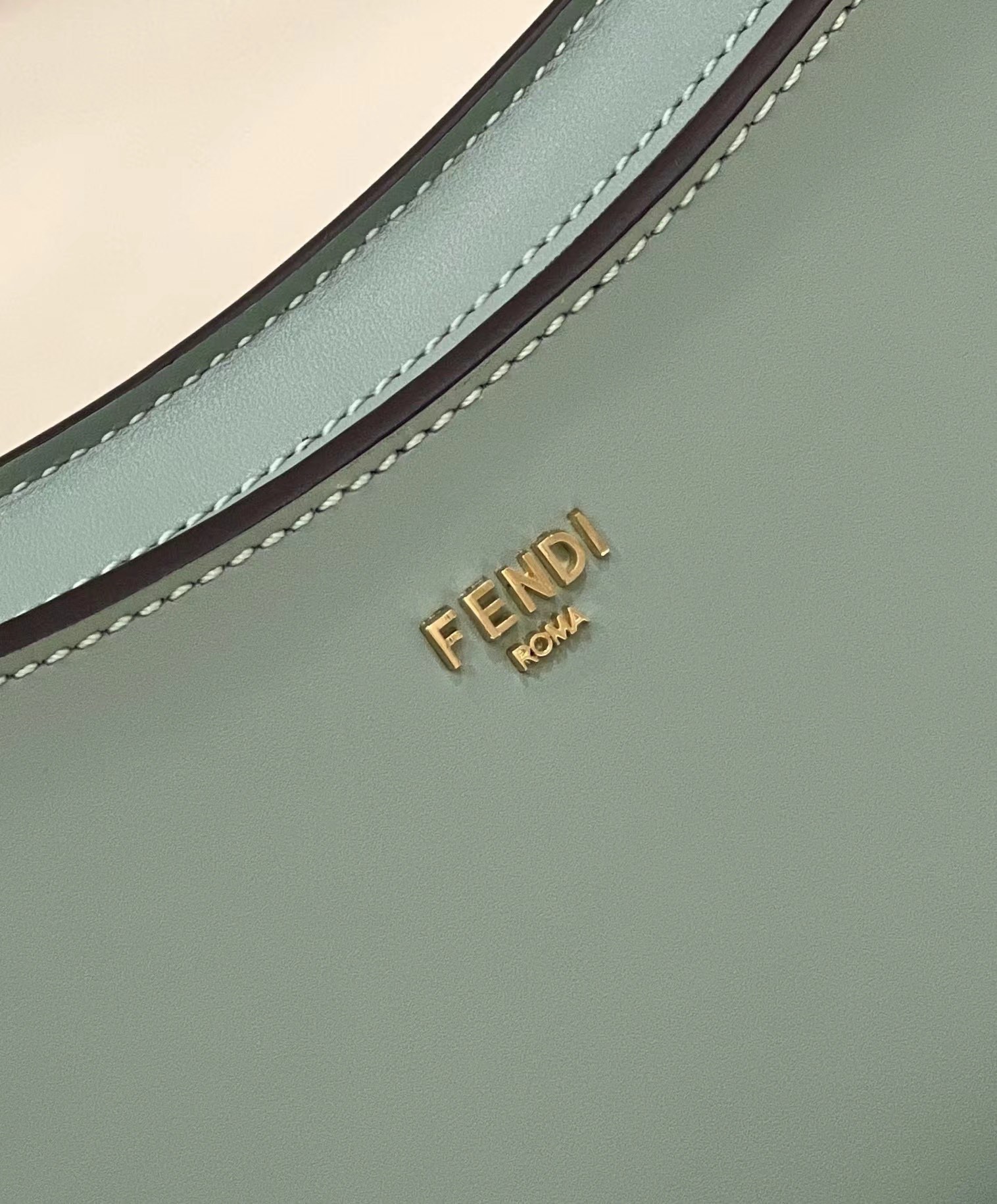 F**di O-Lock Clutch Bags Green