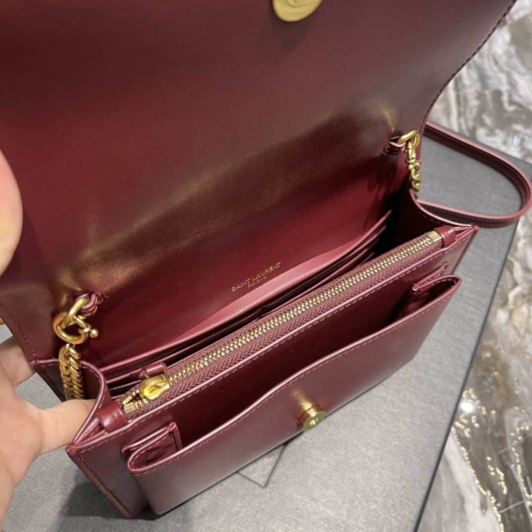 Y51 Sunset Shoulder Bag 19cm Claret