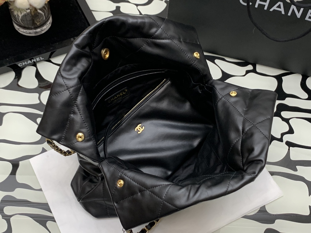 Ch**el 22 Hand Tote bag Black 42*39*8*cm