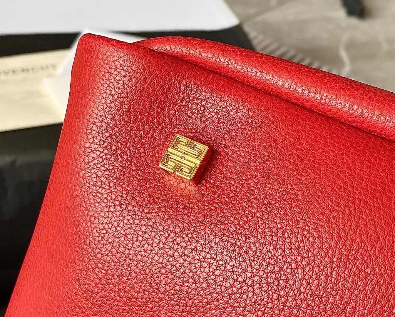 Givenchy G-Hobo Shoulder Bag Red 31cm