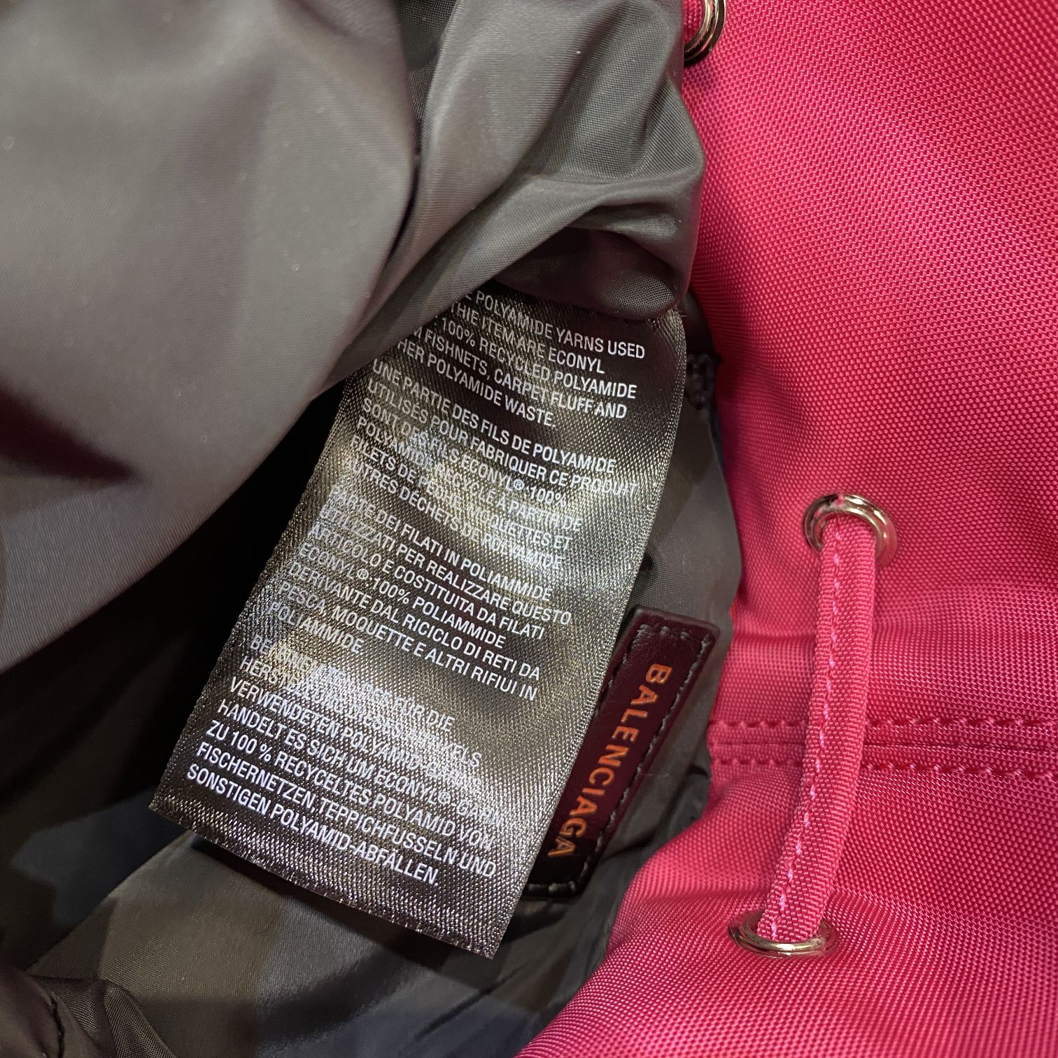 Ba1en*iaga Bucket Bag Pink