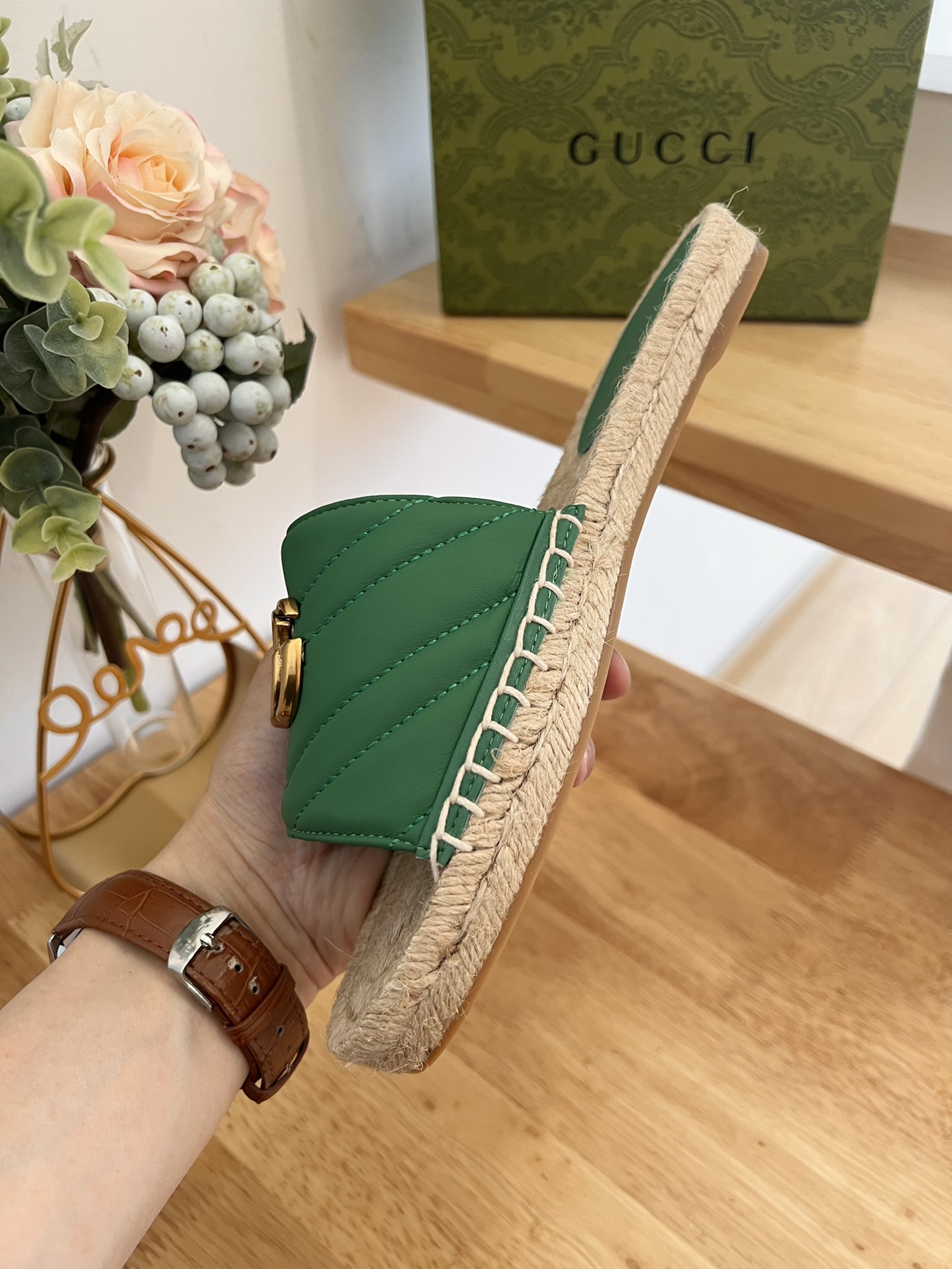 Gvc*1 Espadrille Slippers Green