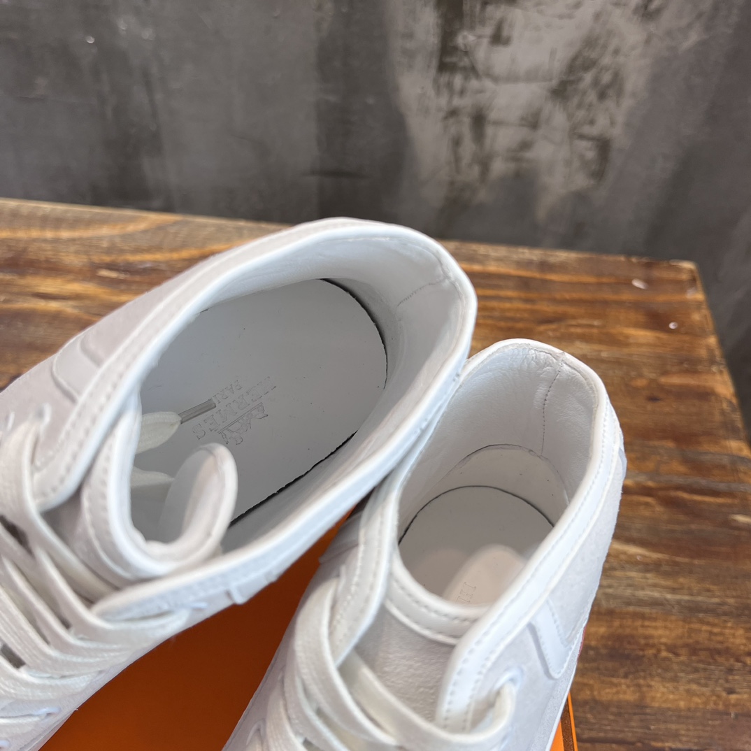 H**me5 High-Top Sneakers White And Orange