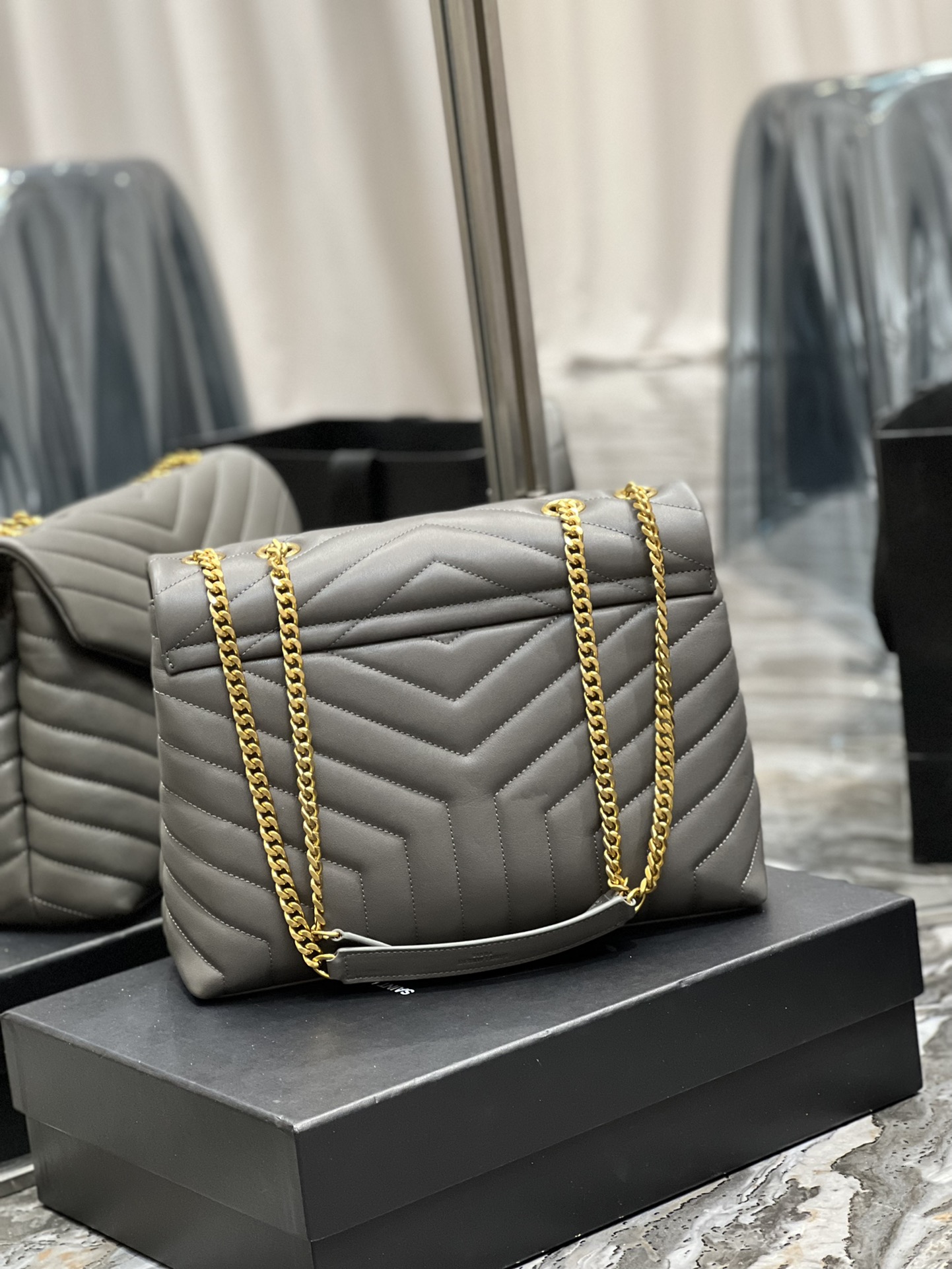 Y51 Loulou Grey Bag 32cm