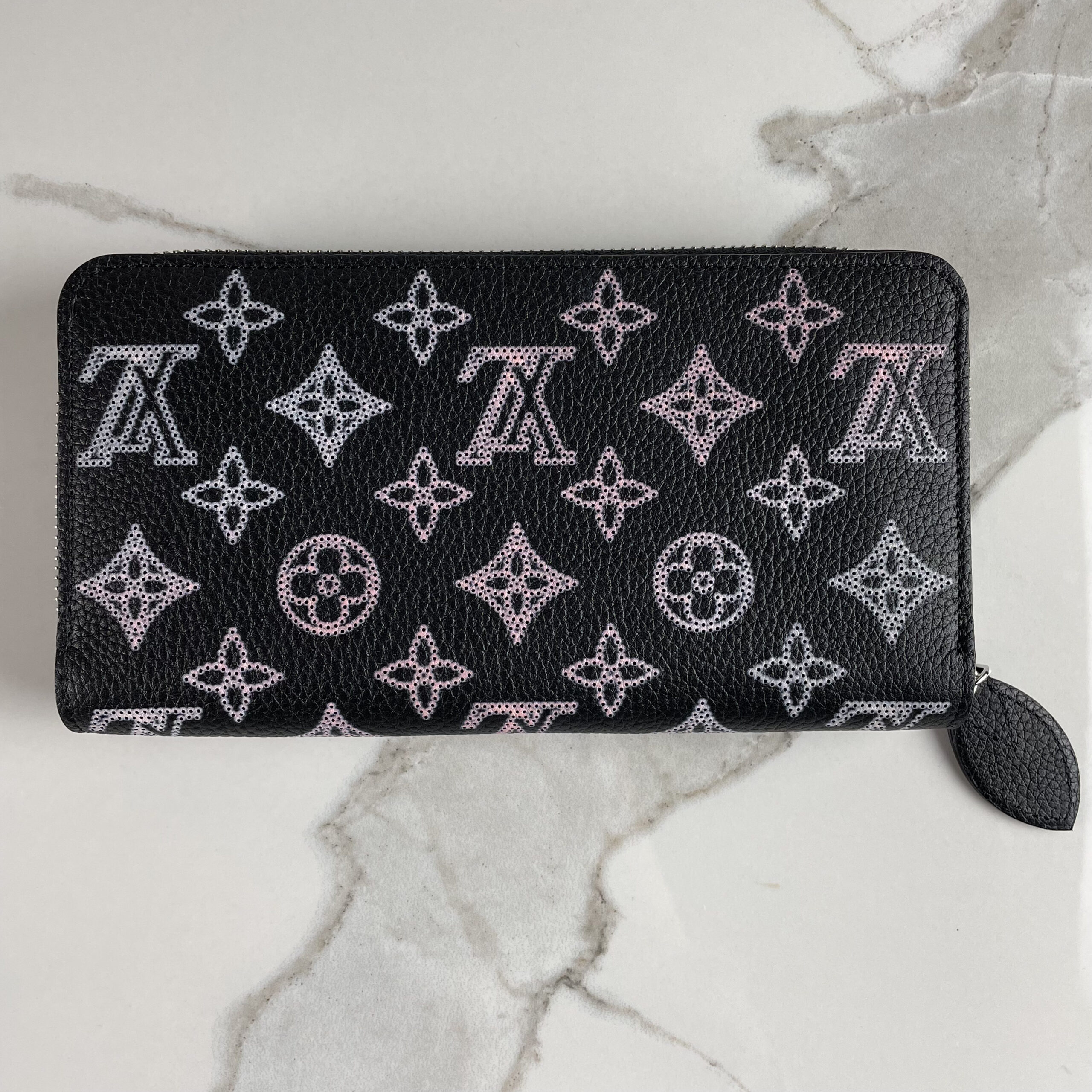Bagsaaa L0vis Vvtt0n Mahina Black Zippy Wallet - 19.5 x 10.5 x 2.5 cm