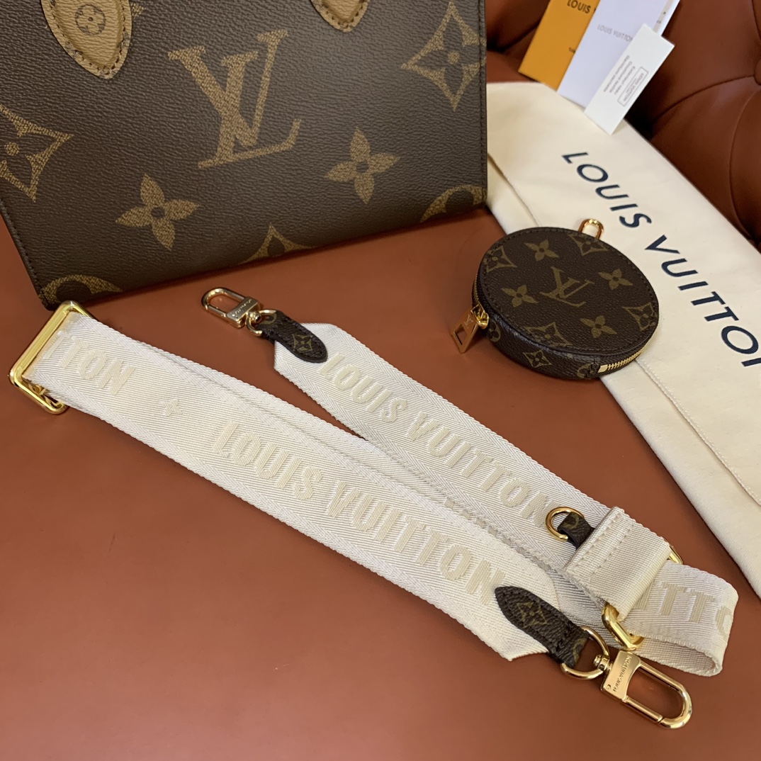 Bagsaaa L0vis Vvtt0n Onthego PM Monogram Reverse coated canvas - M46373 - 25 x 19 x 11.5 cm