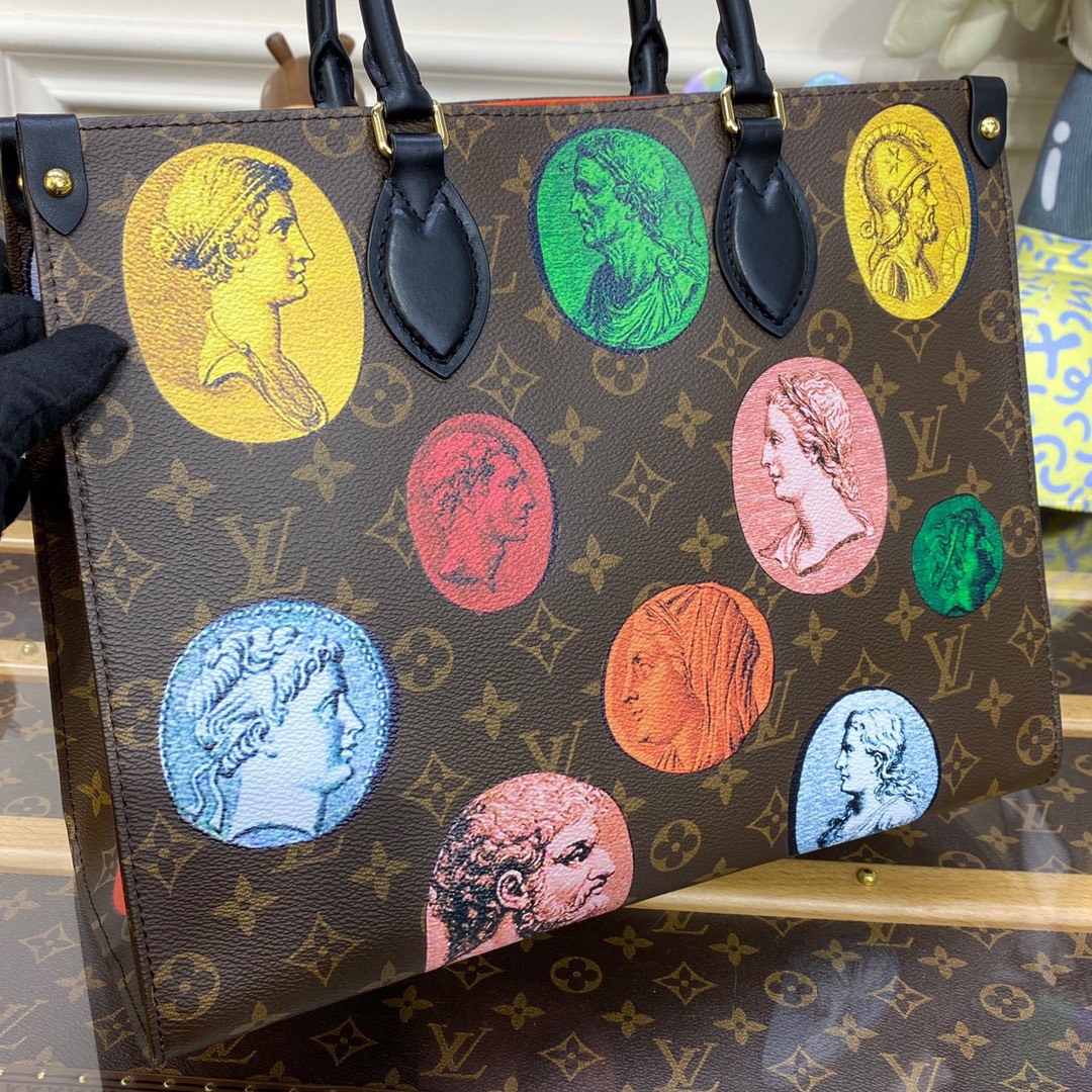 Bagsaaa L0vis Vvtt0n Onthego MM Fornasetti- 35 x 27 x 14 cm
