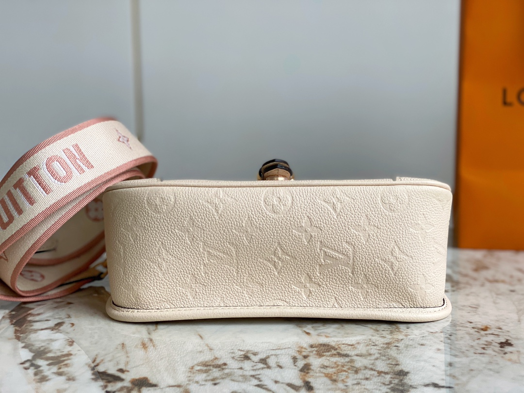 Bagsaaa L0vis Vvtt0n M46388 Diane Satchel Bag Cream - 24 x 16 x 8.5 cm