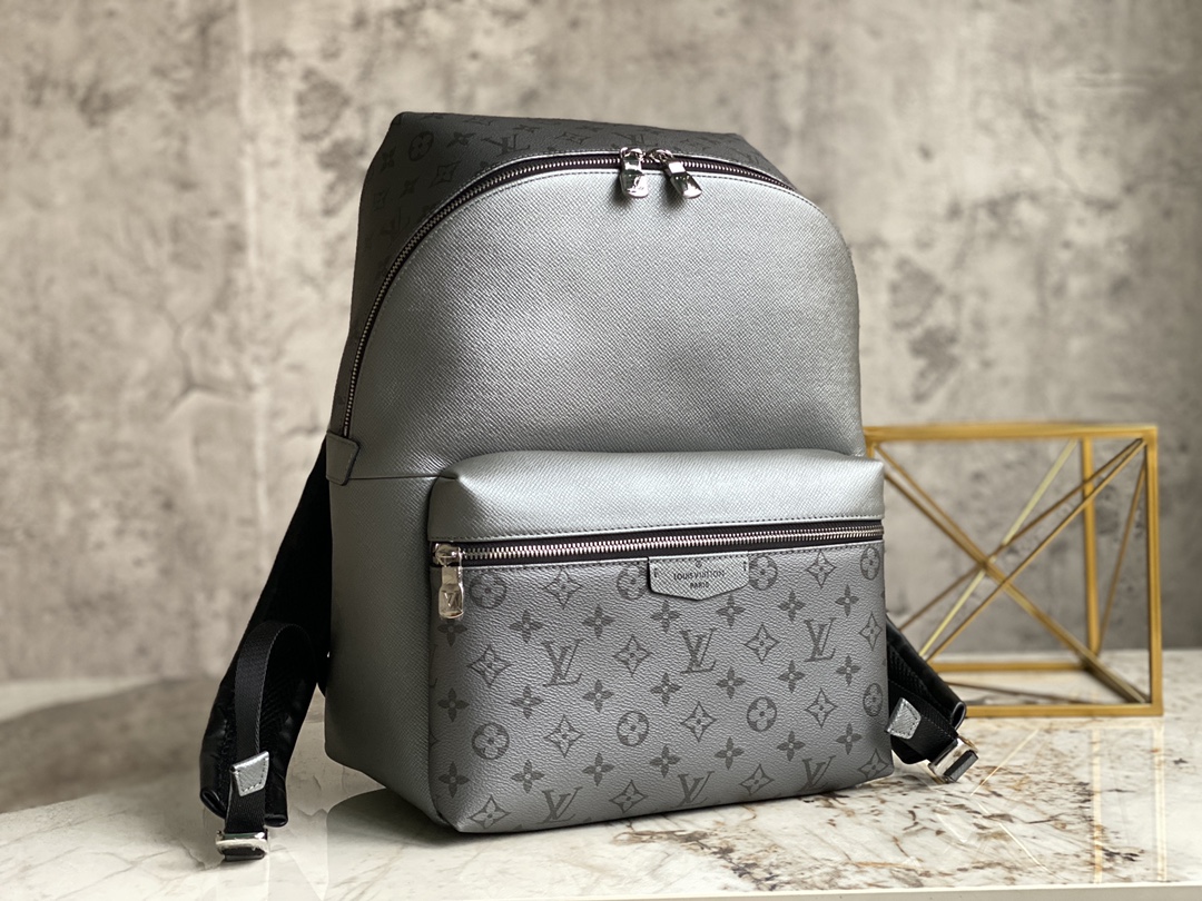 Bagsaaa L0vis Vvtt0n Discovery Backpack Grey Leather - 37 x 40 x 20