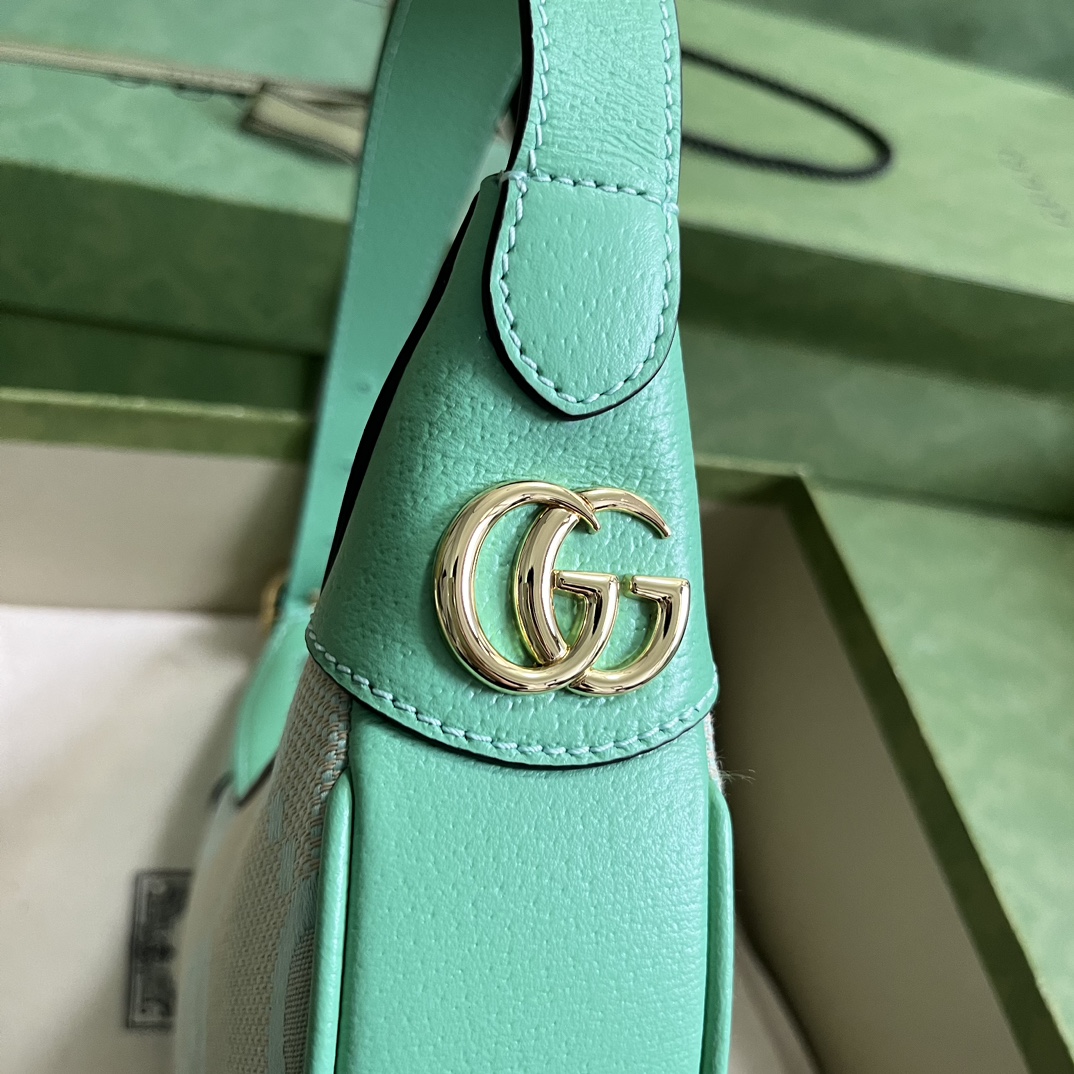 Bagsaaa Gvc*1 Ophidia Mini Jumbo GG shoulder bag green - 19x9.5x5cm