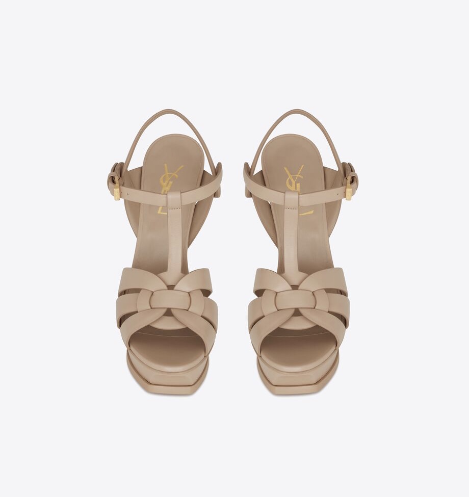 BagsaaaTribute Leather T-Strap Platform Sandals 
