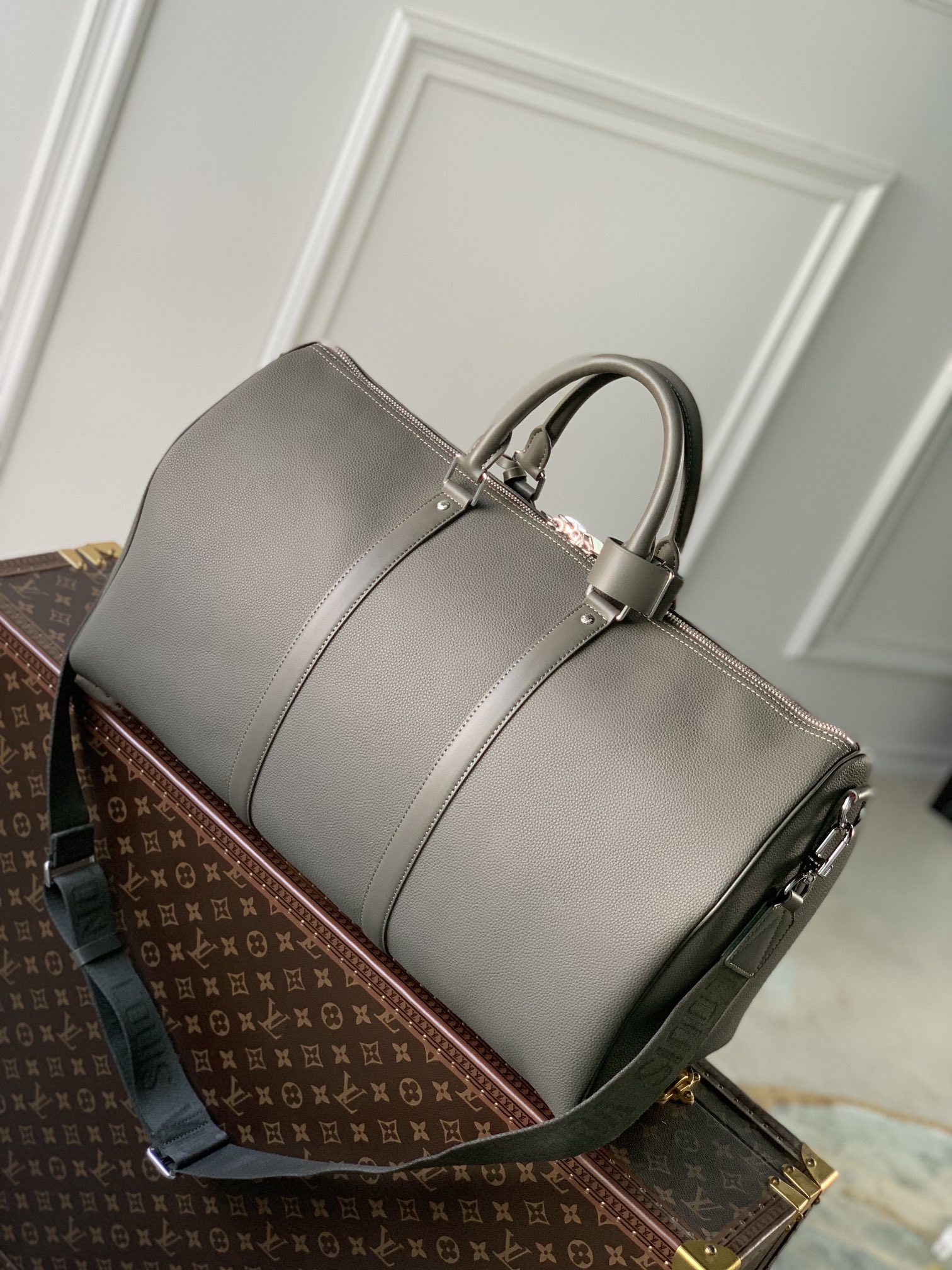 Bagsaaa L0vis Vvtt0n Keepall Bandoulière 50 Aerogram Dark Green - 50 x 29 x 23 cm