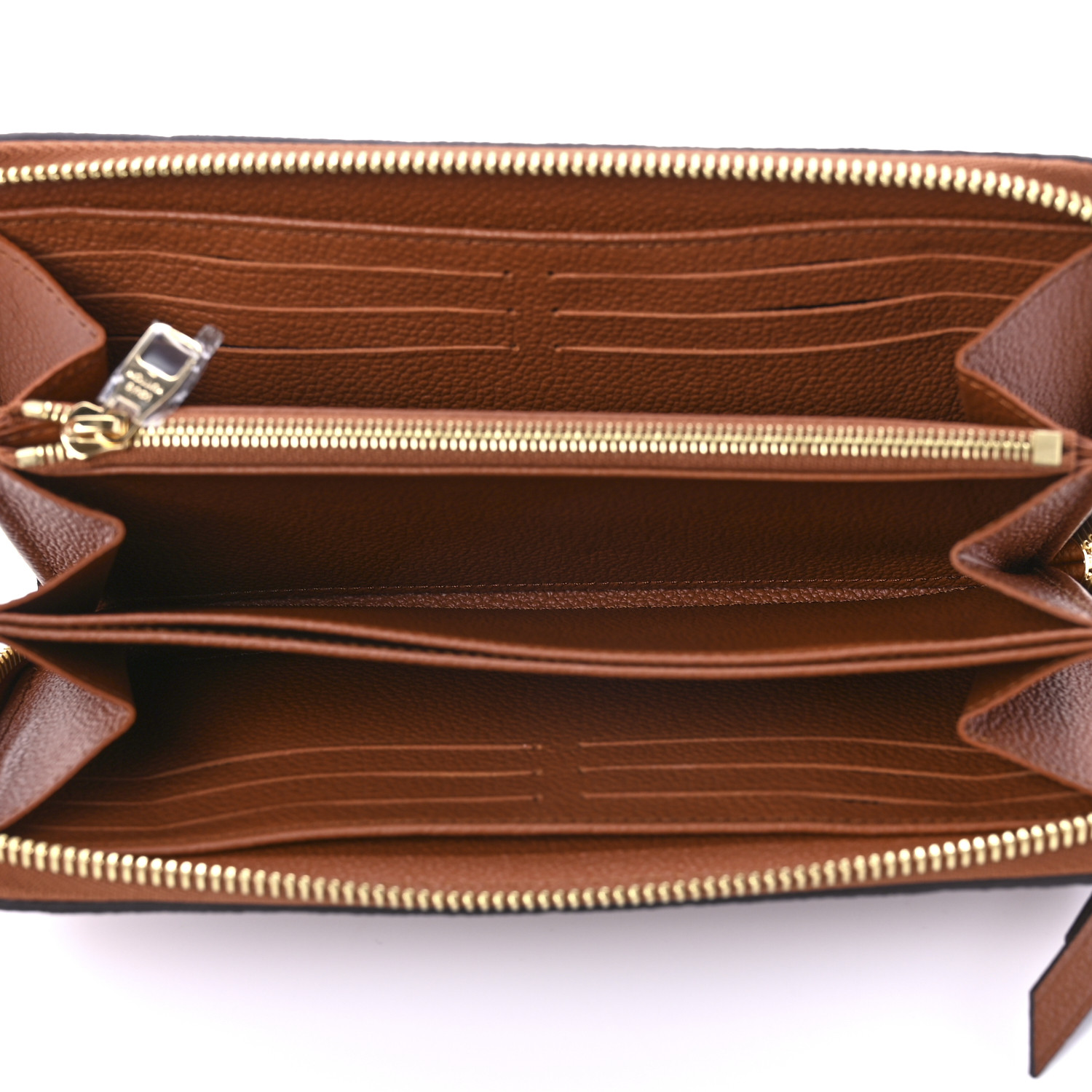 Bagsaaa L0vis Vvtt0n Zippy Wallet Cognac - 19.5 x 10.5 x 2.5 cm