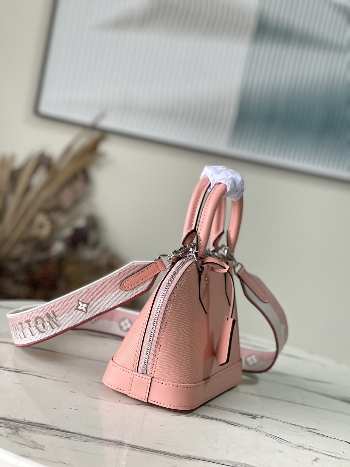 Bagsaaa L0vis Vvtt0n Alma BB In Rose Pink Epi Leather - 23.5 x 17.5 x 11.5cm