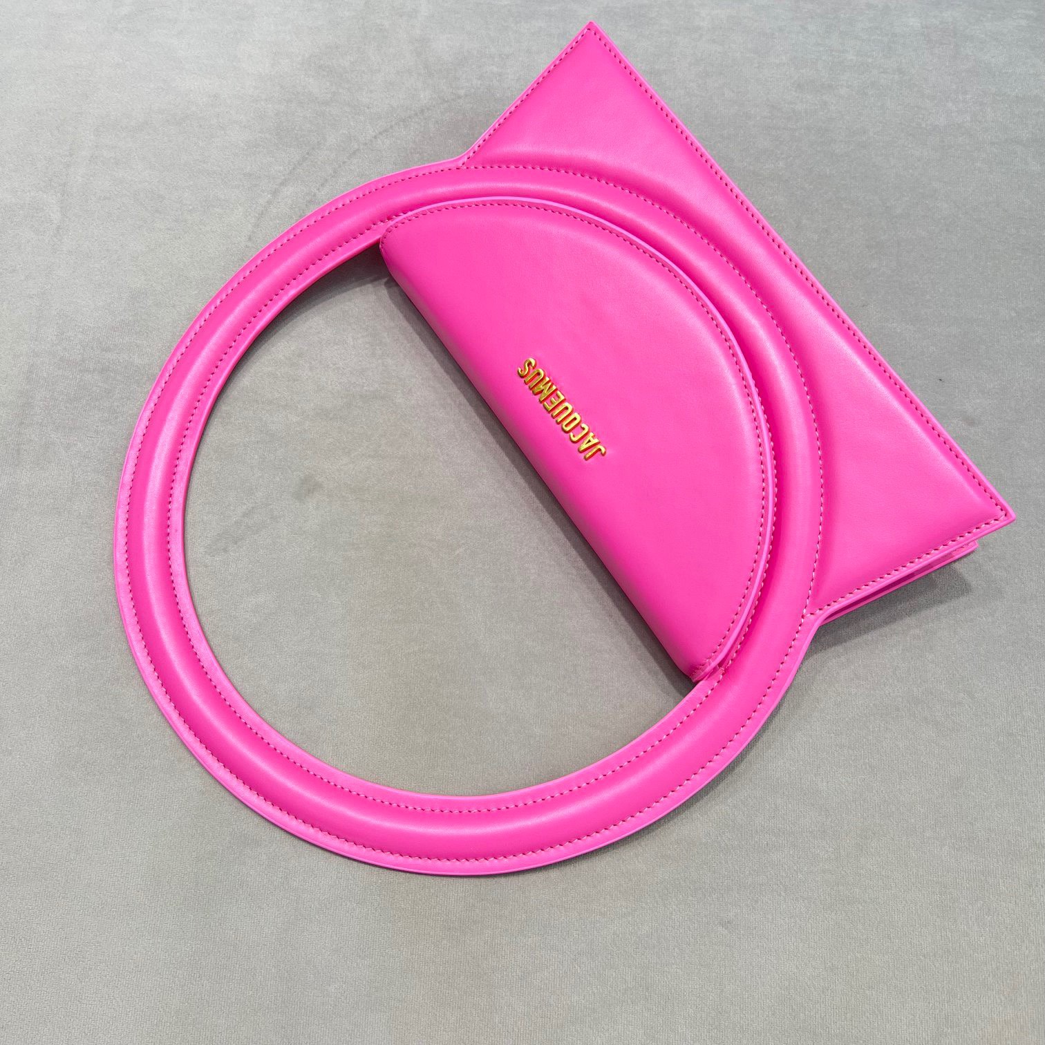 Bagsaaa Jacquemus Le Sac Rond Cirlce Bag Pink - 26 x 12.5 cm