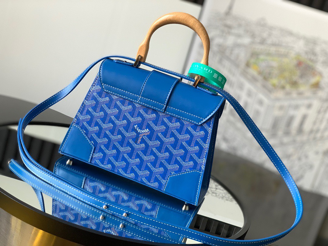 Bagsaaa G09ard Saigon Structure Mini Blue Bag - 15 cm x 7.5 cm x 20 cm