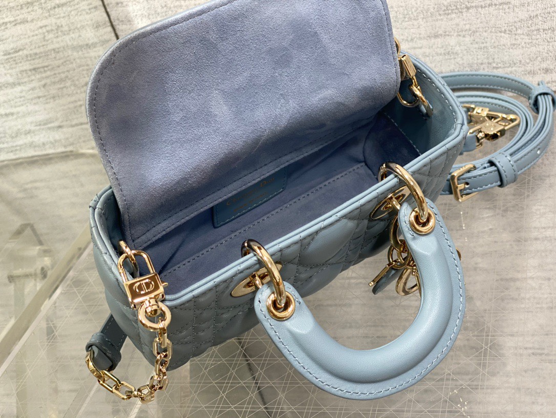 Bagsaaa D10r Lady D - Joy Micro Blue Bag - 16 x 9 x 5 cm