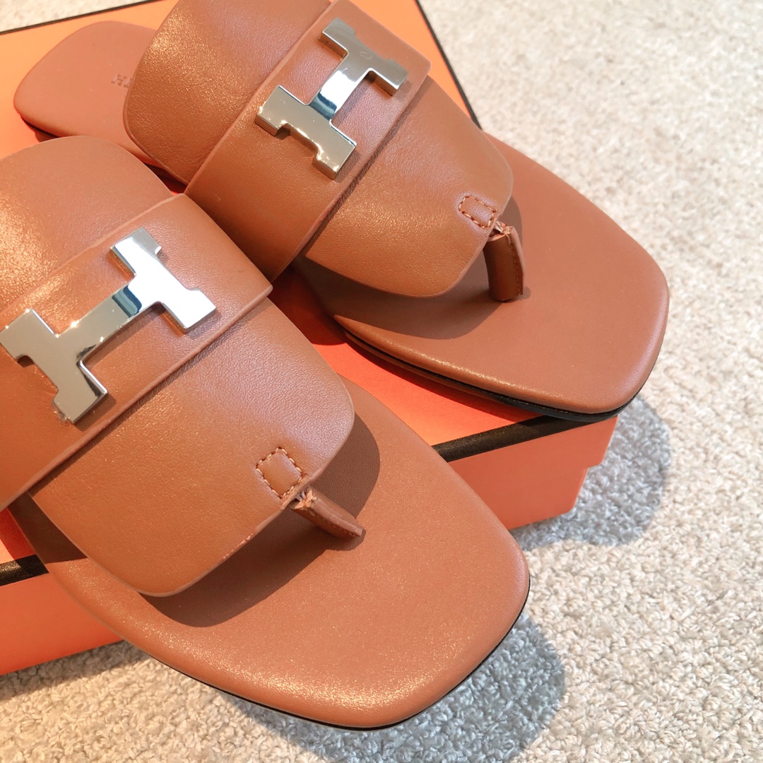 Bagsaaa H**me5 Elixir Sandal Brown Leather