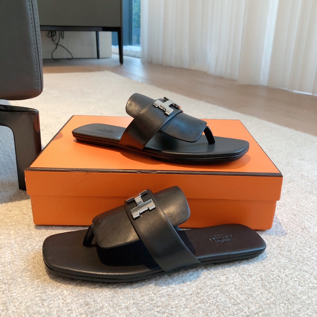 Bagsaaa H**me5 Elixir Sandal Black Leather