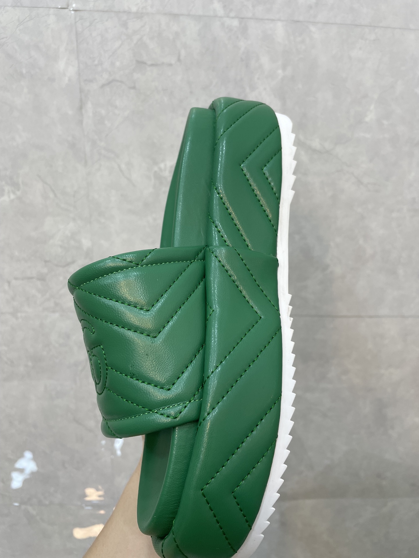 Bagsaaa Gvc*1 Interlocking G Slides Green